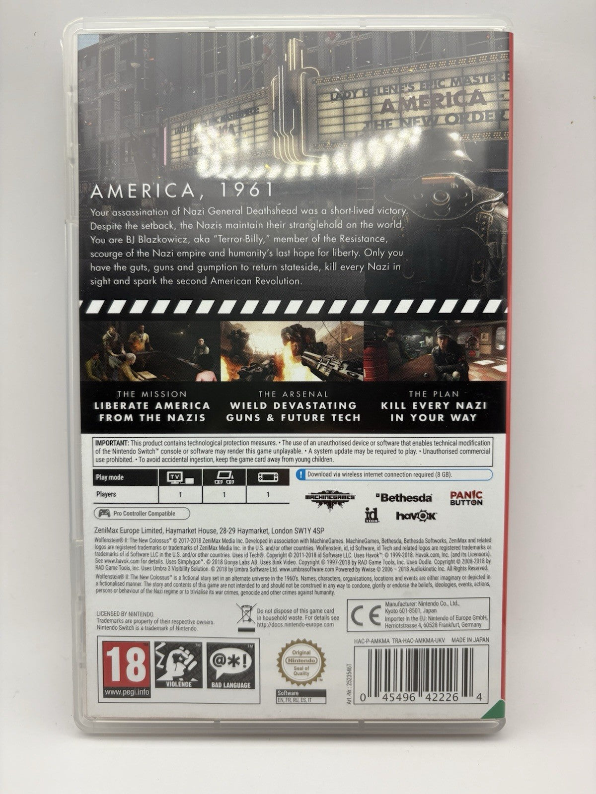 Wolfenstein II The New Colossus Nintendo Switch