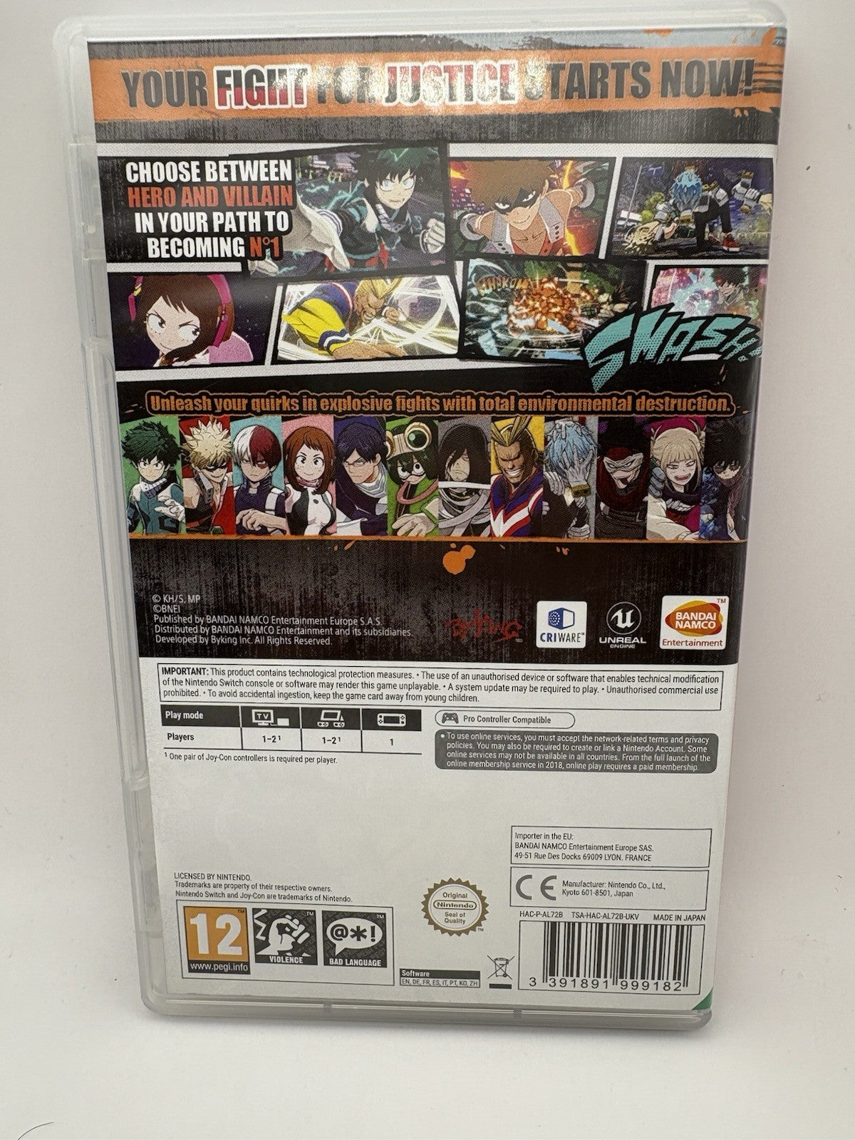 My Hero One’s Justice Nintendo Switch
