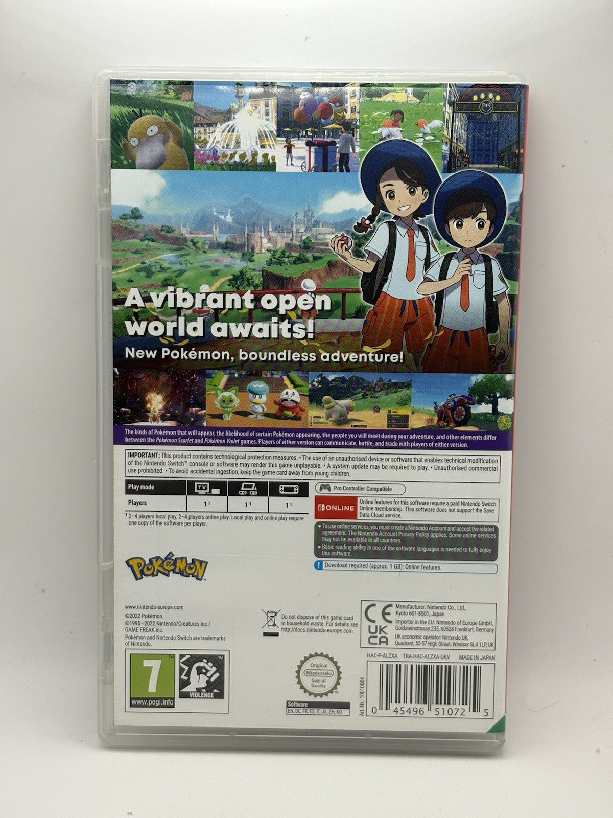 Pokémon Scarlet (Nintendo Switch, 2022) Case Only No Game