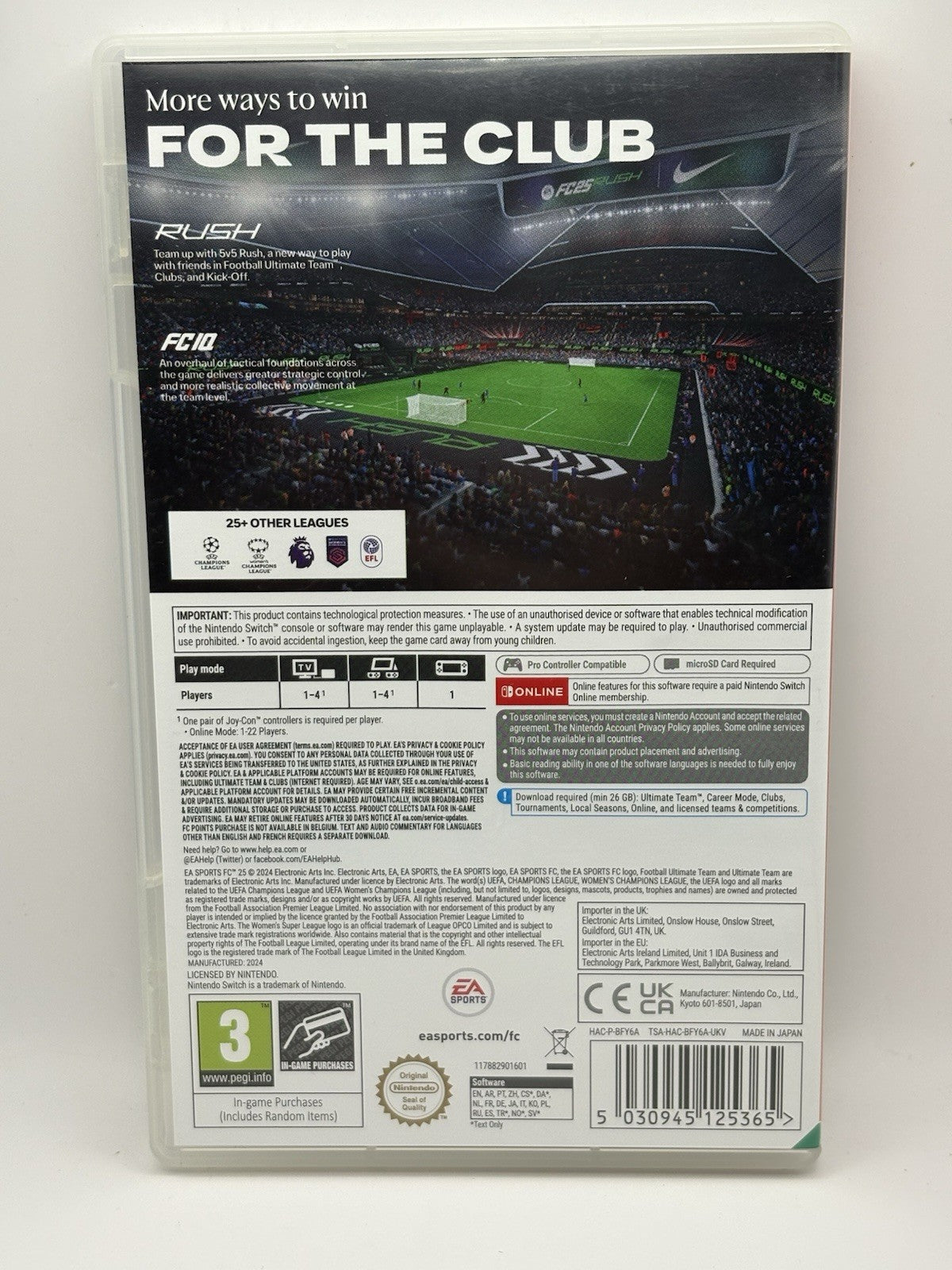 EA Sports FC 25 Nintendo Switch Game