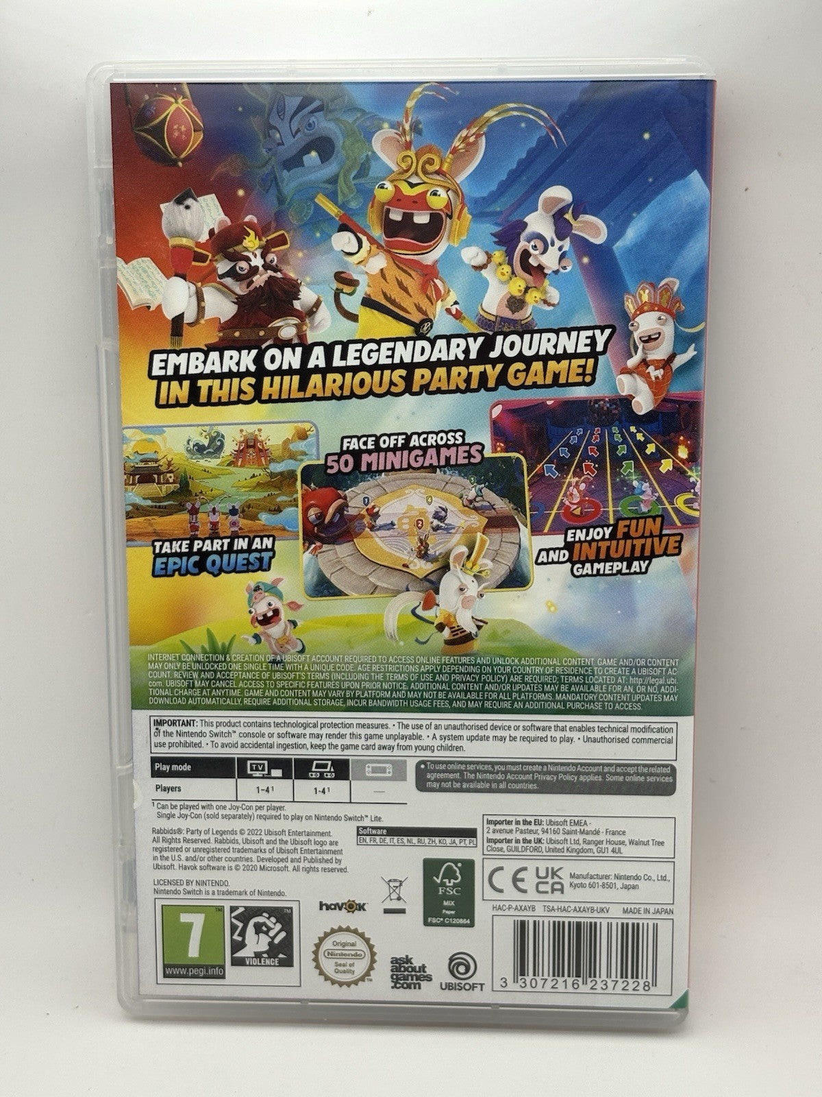 Rabbids Party of Legends Nintendo Switch Case Only No Game