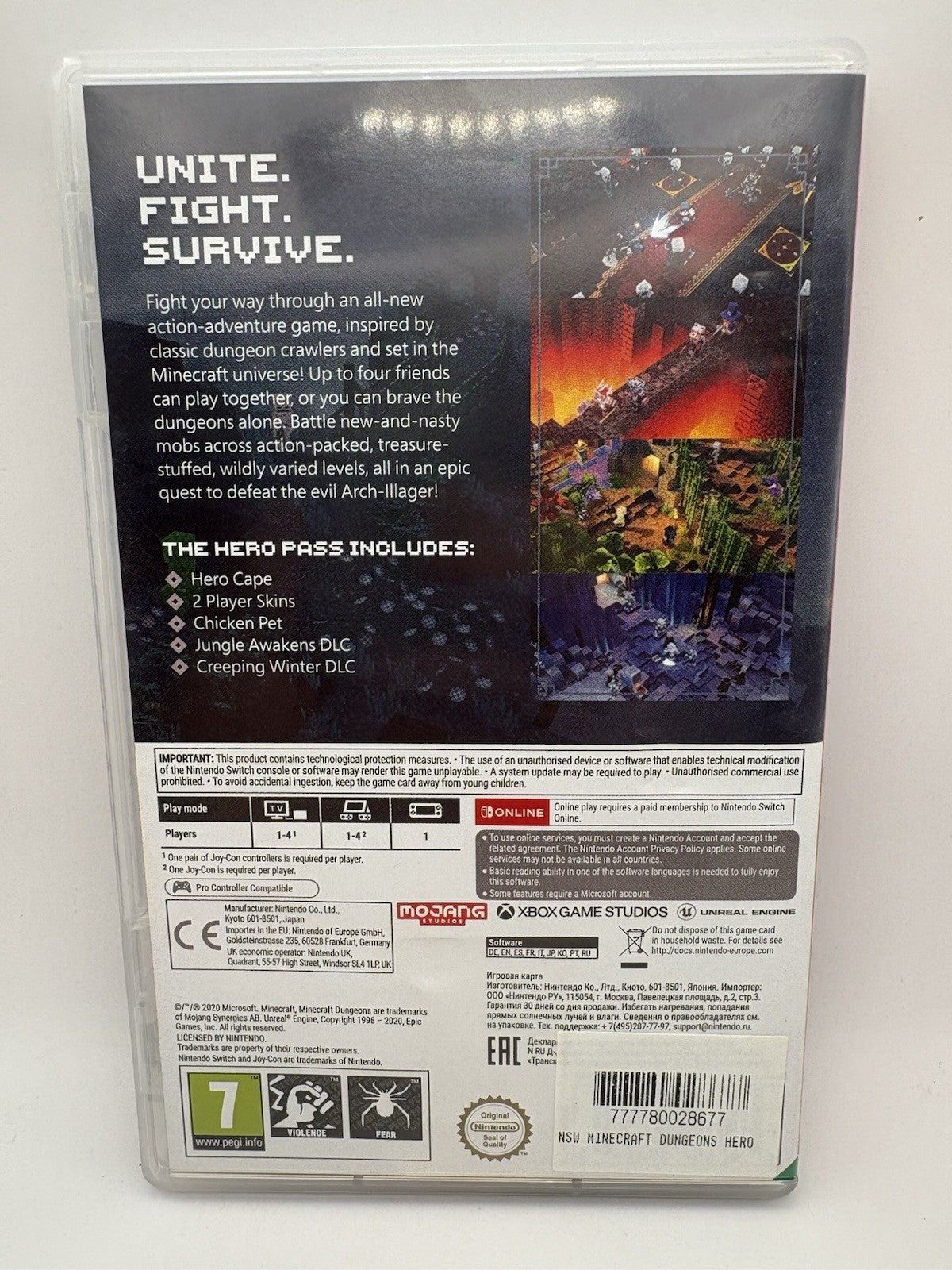 Minecraft Dungeons: Hero Edition (Nintendo Switch, 2021)