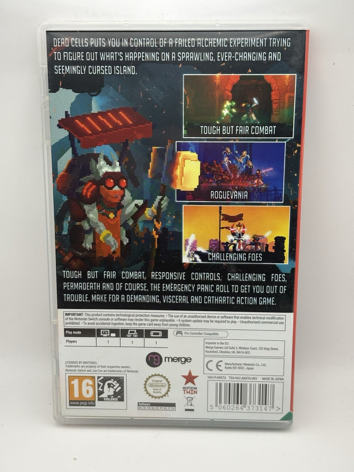 CASE ONLY – No Game – Dead Cells (Switch) – PAL – Includes Art Book – VG