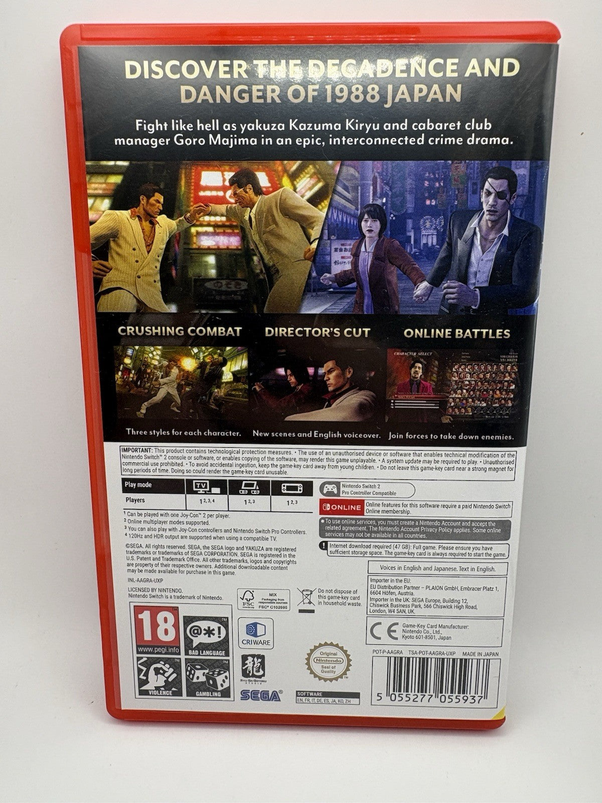 Yakuza 0 Directors Cut Nintendo Switch 2