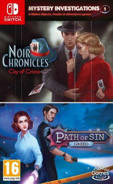 Mystery Investigations 1: Noir Chronicles: City of Crime + Path of Sin: Greed...