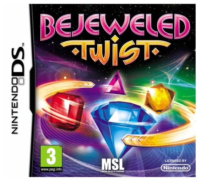 Bejeweled Twist (Nintendo DS, 2011) - Box with Manual