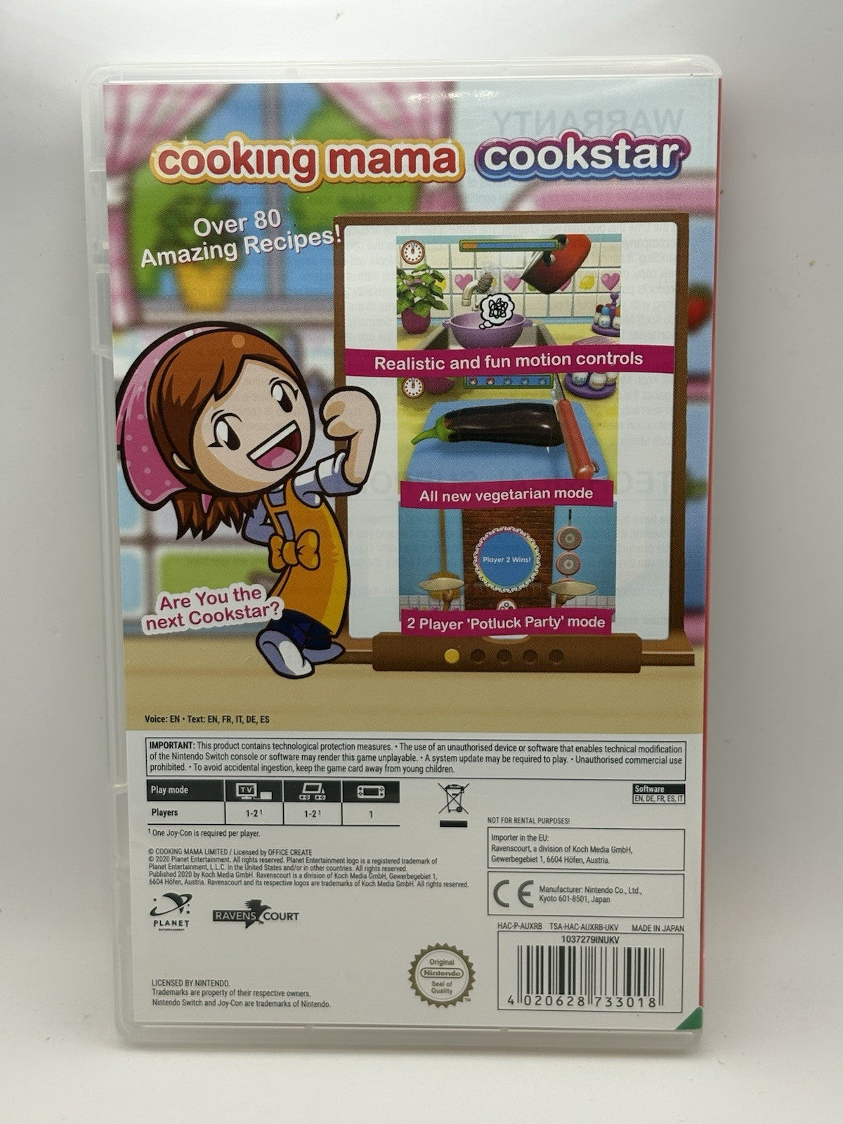 Cooking Mama Cookstar Nintendo Switch Case Only No Game