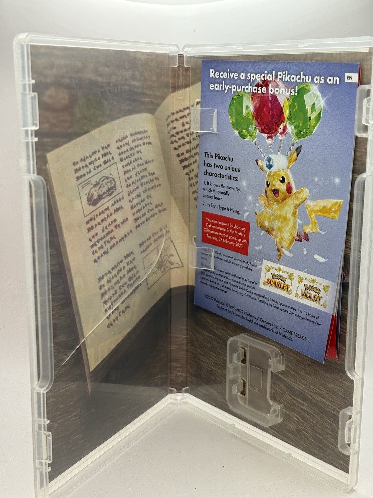 Pokémon Scarlet (Nintendo Switch, 2022) Case Only No Game