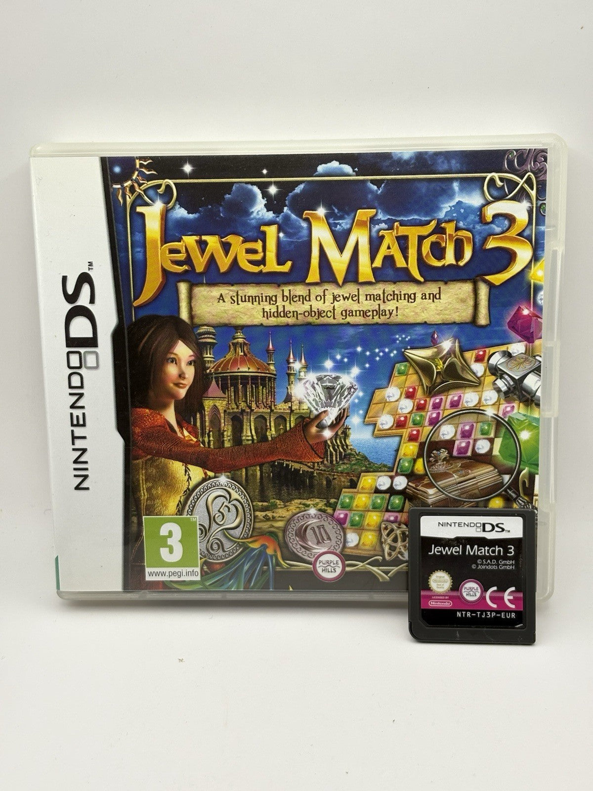 Jewel Match 2 (Nintendo DS) Match 3 Puzzle Game CIB Inc. Manual