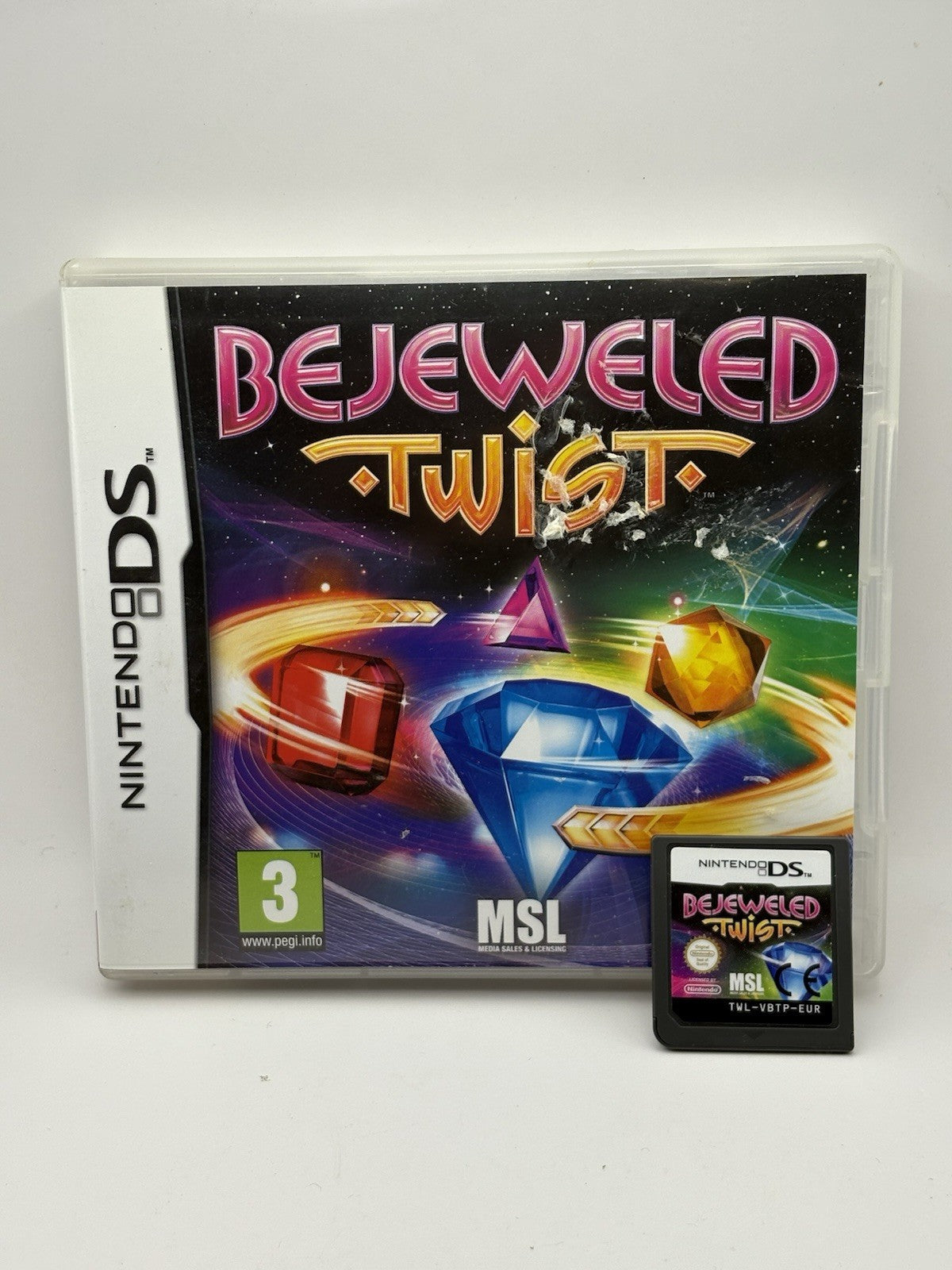 Bejeweled Twist (Nintendo DS, 2011) - Box with Manual