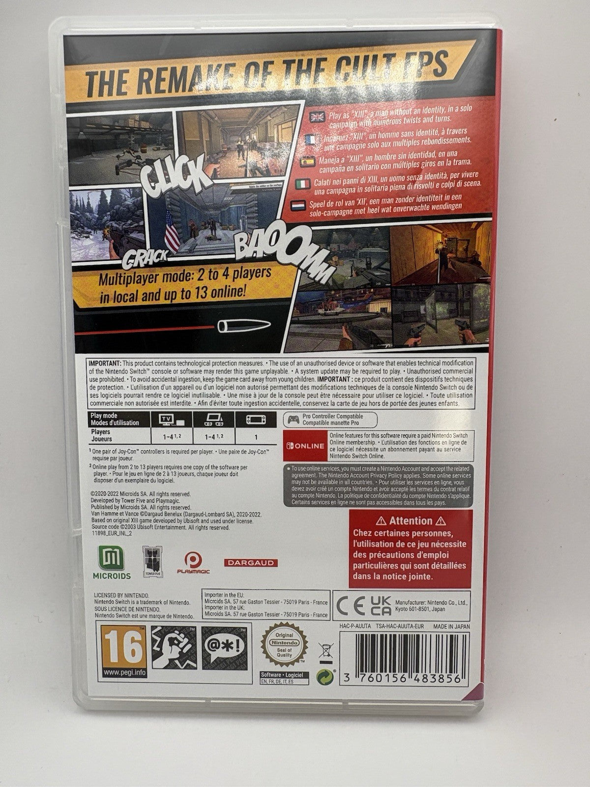 XIII Game for Nintendo Switch