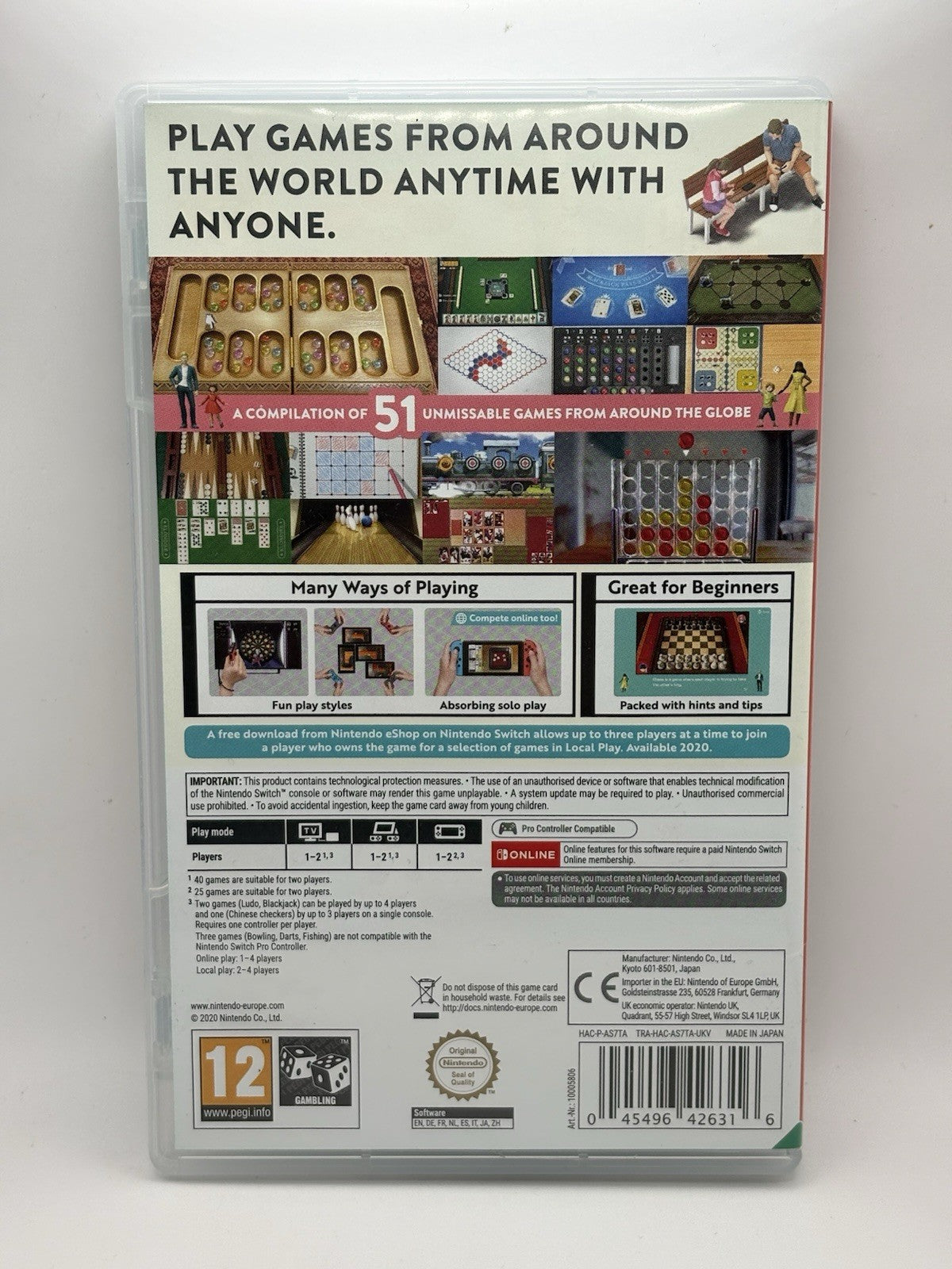 51 worldwide Games for Nintendo Switch Case Only No Game