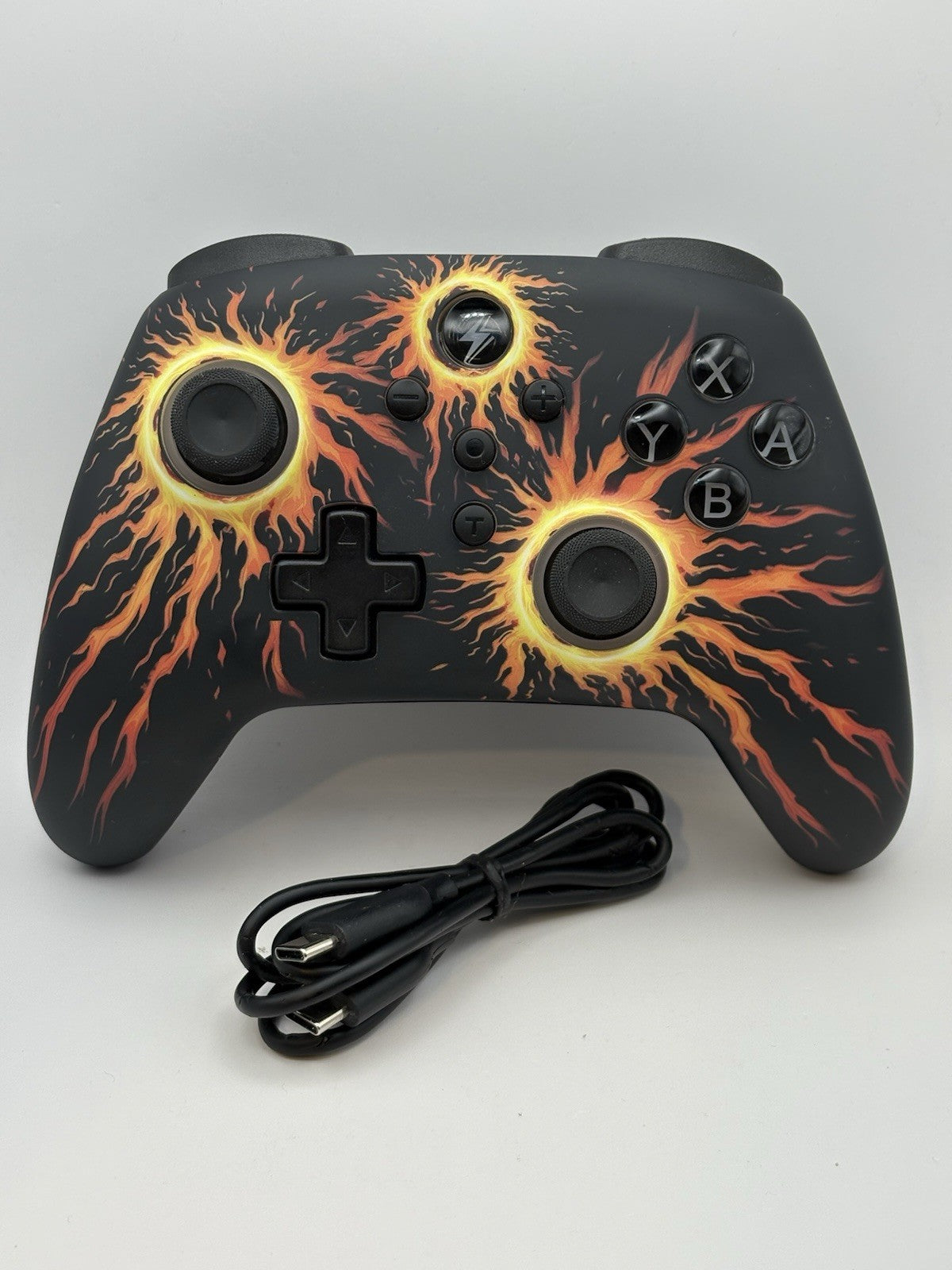 Wireless Pro Controller Fire Design Nintendo Switch Flames