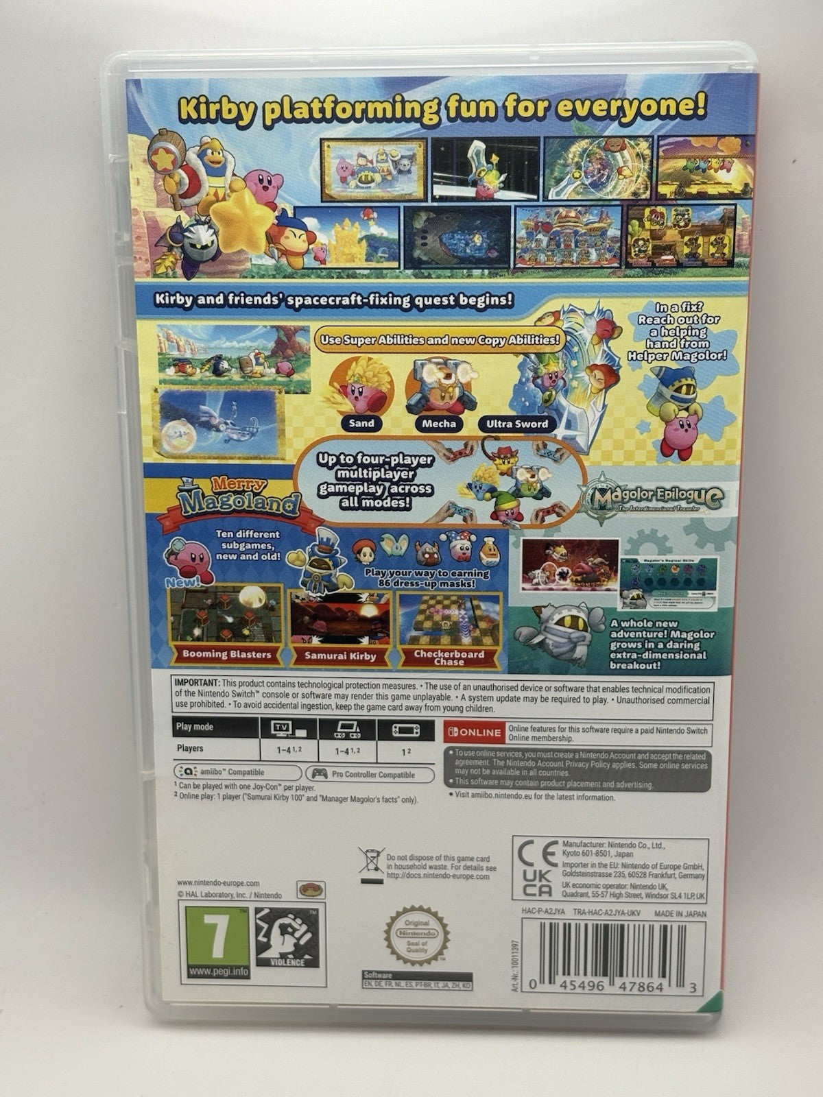 Kirby's Return to DreamLand Deluxe (Nintendo Switch) CASE ONLY No Game