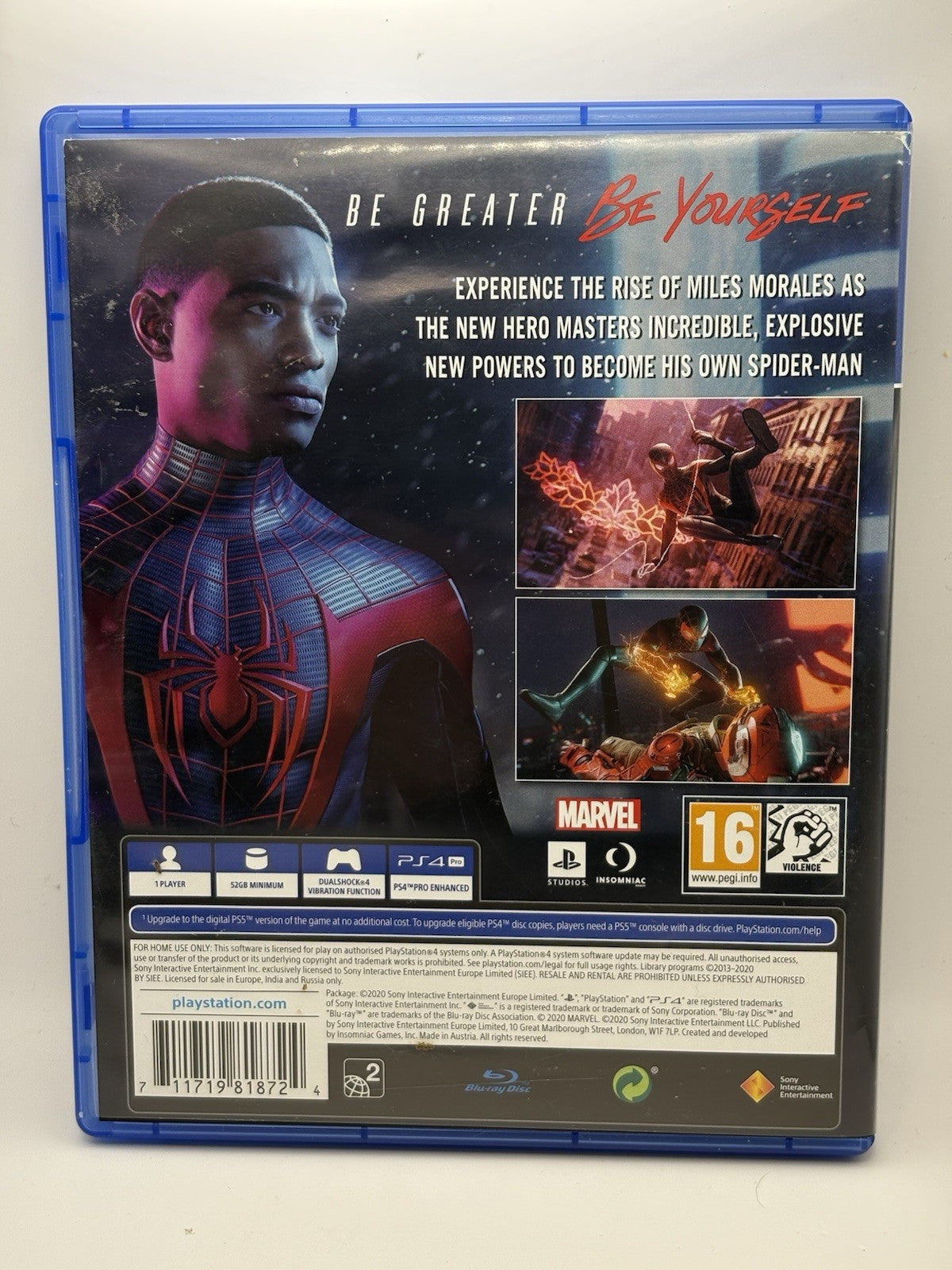 Marvel's Spider-Man: Miles Morales (PS4, 2020) Tested Working