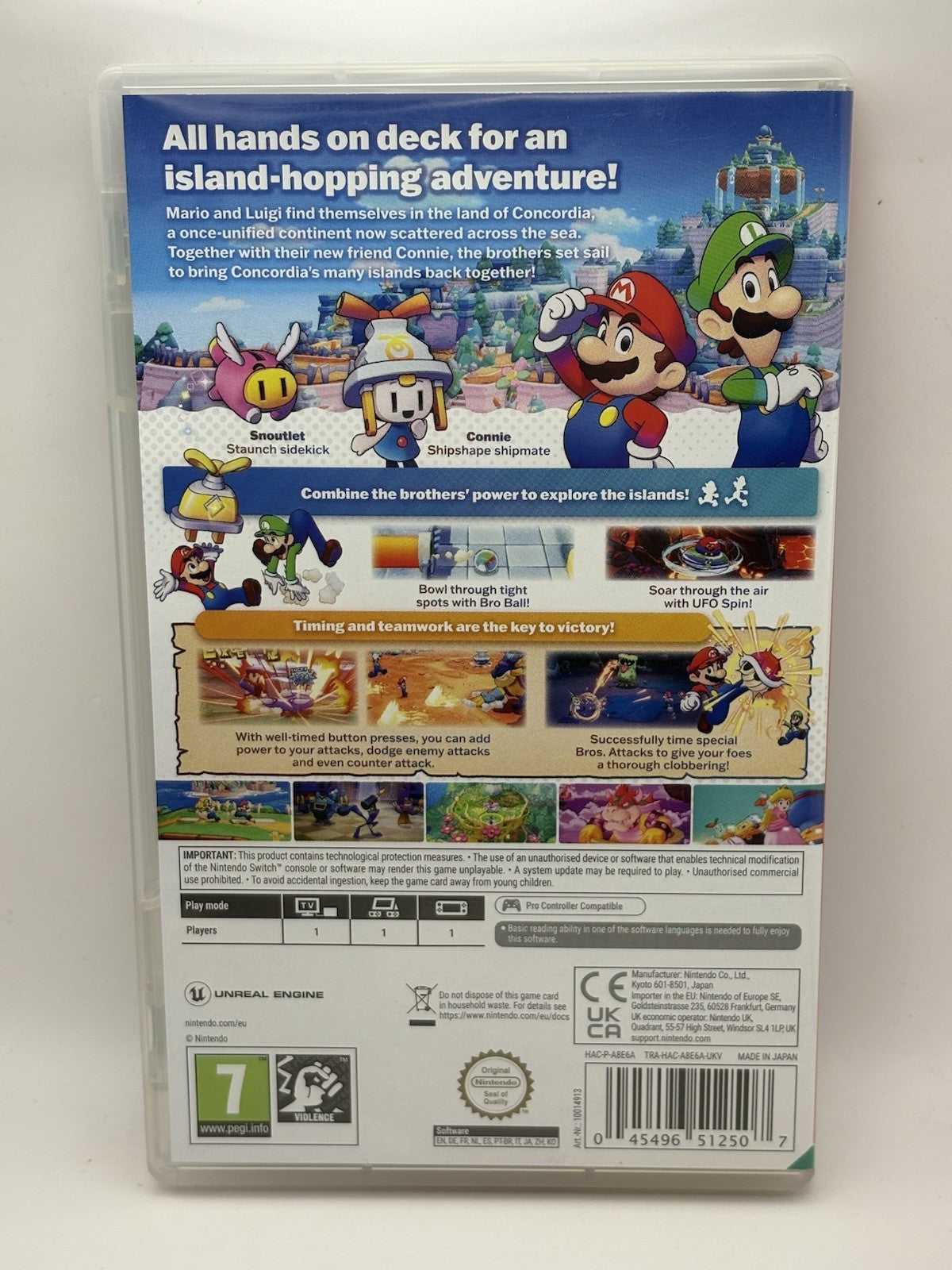 Mario & Luigi: Brothership Nintendo Switch EMPTY CASE ONLY NO GAME