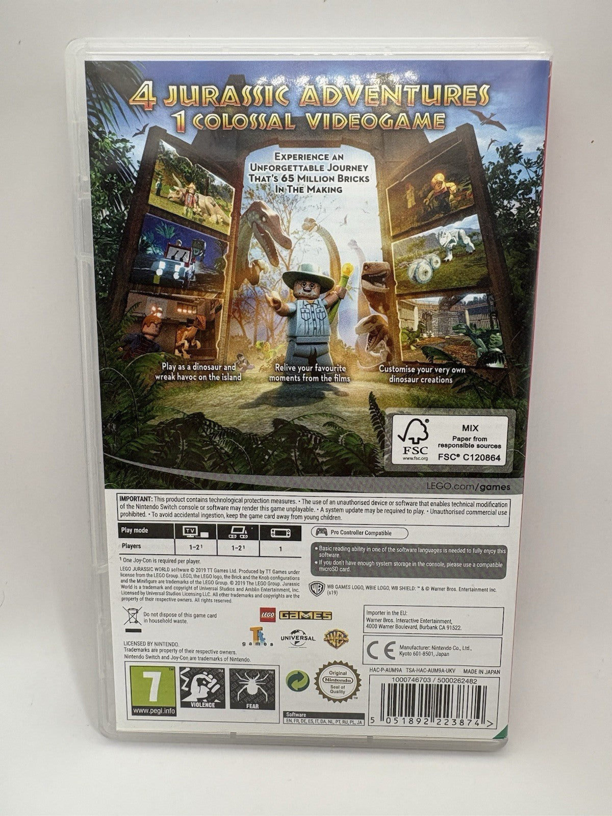LEGO Jurassic World (Switch, 2019)