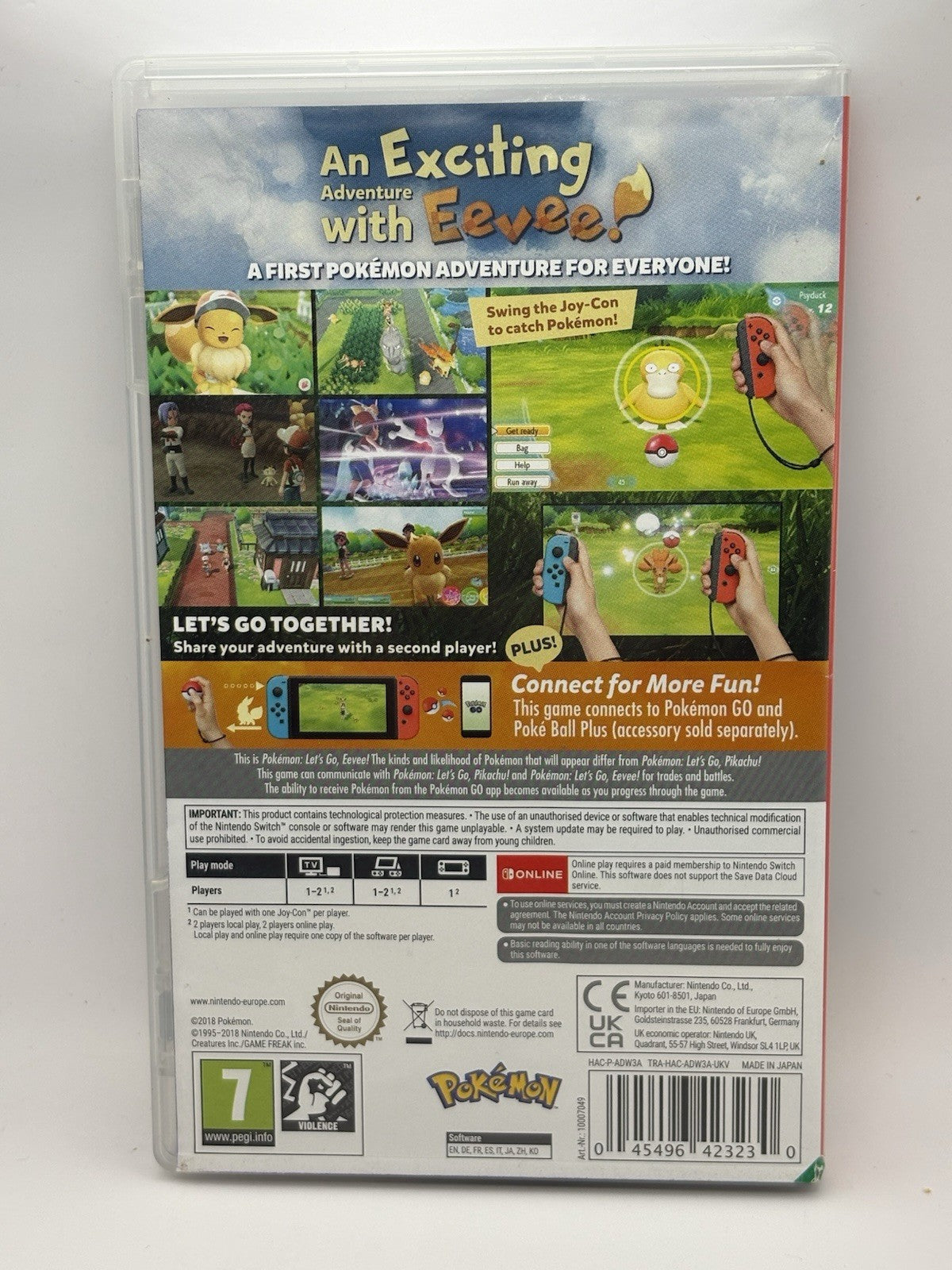 Pokemon: Let's Go, Eevee! (Switch) Case Only No Game