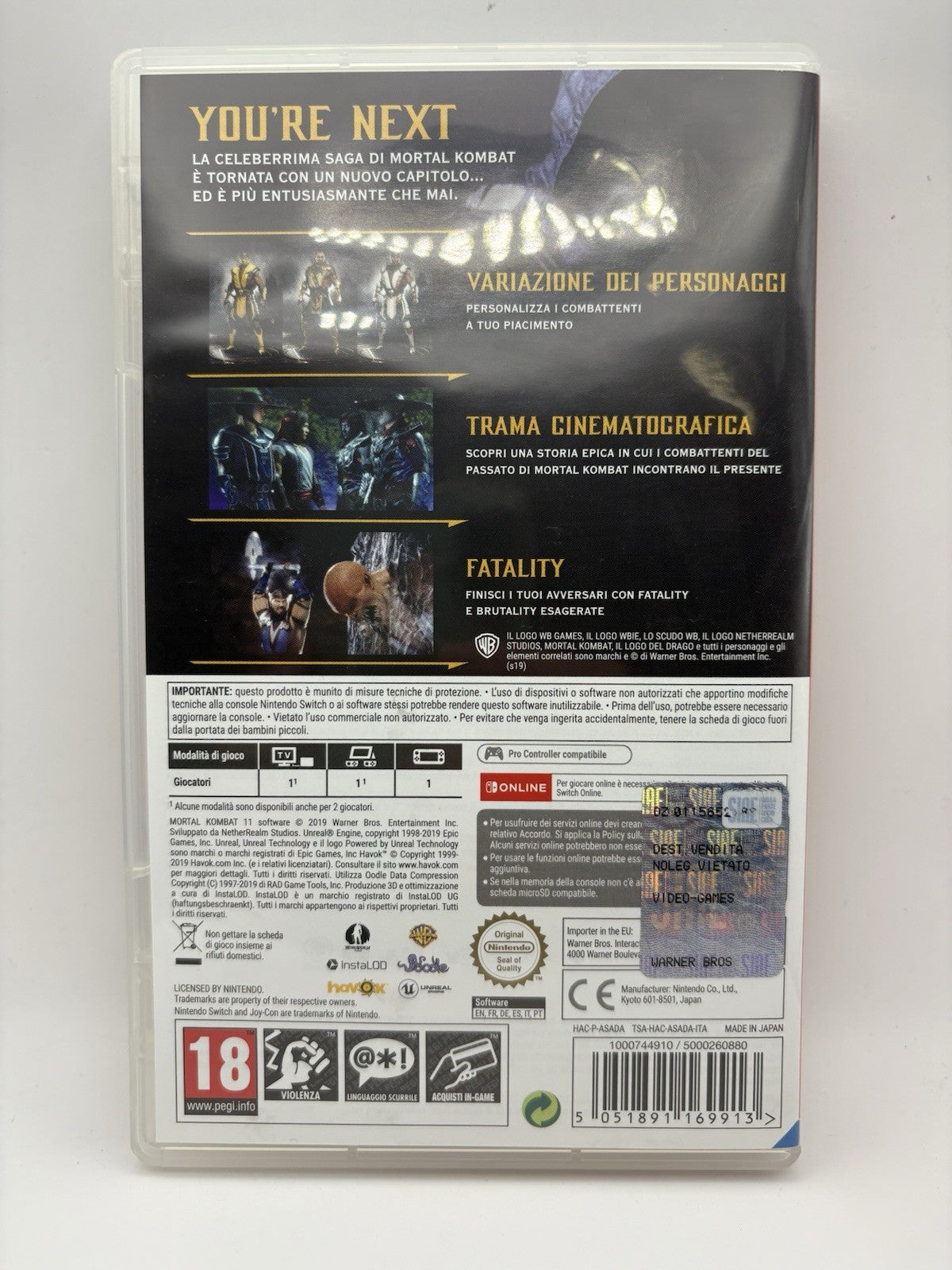 Mortal Kombat 11 (Nintendo Switch, 2021)