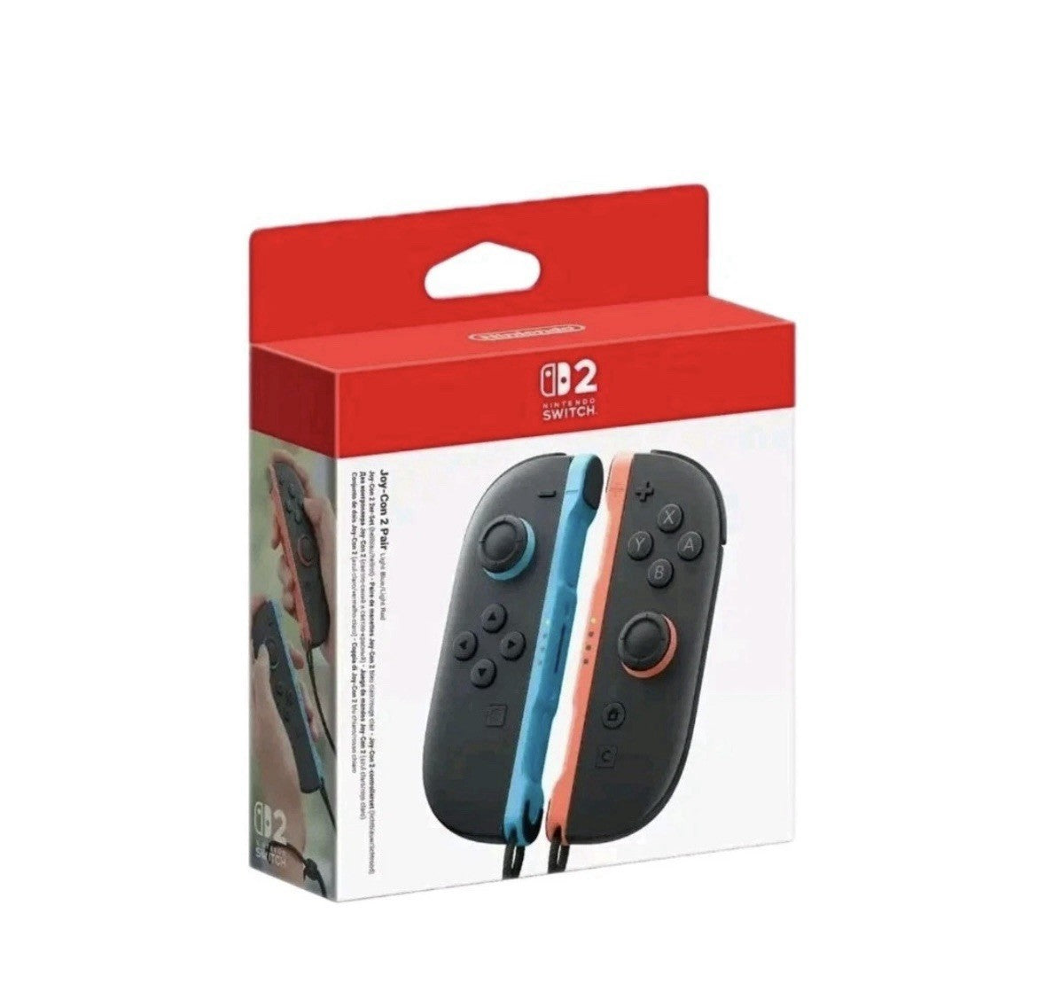 Nintendo Switch 2 Joy-Con 2 Controllers Pair – Light Blue & Light Red Official