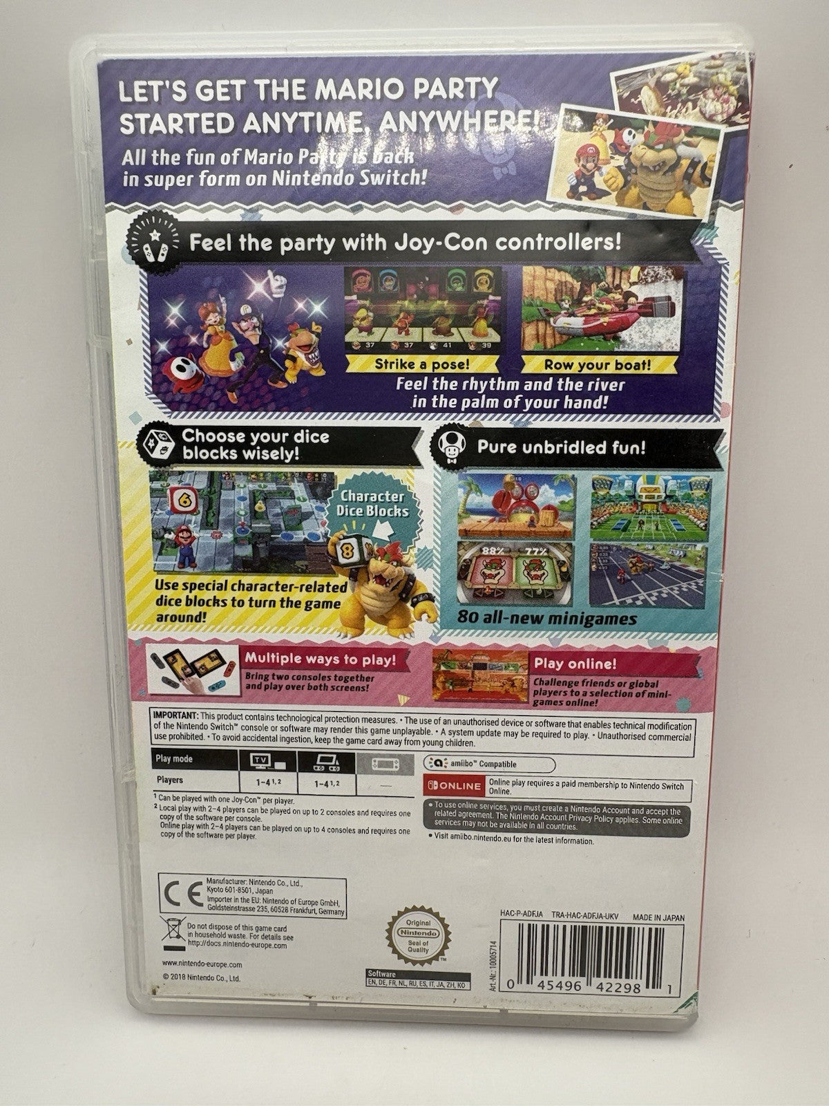 Super Mario Party Nintendo Switch Video Game Tested Multiplayer