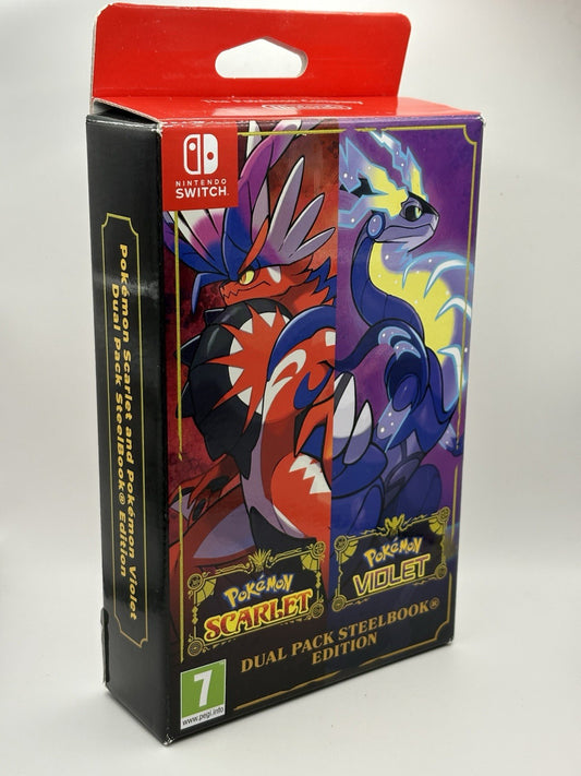 Pokémon Scarlet and Pokémon Violet Dual Pack SteelBook Edit Nintendo Switch Game