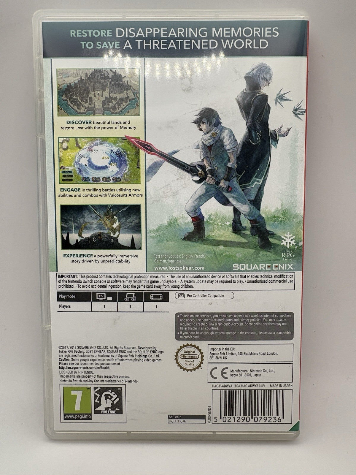 Lost Sphear Nintendo Switch