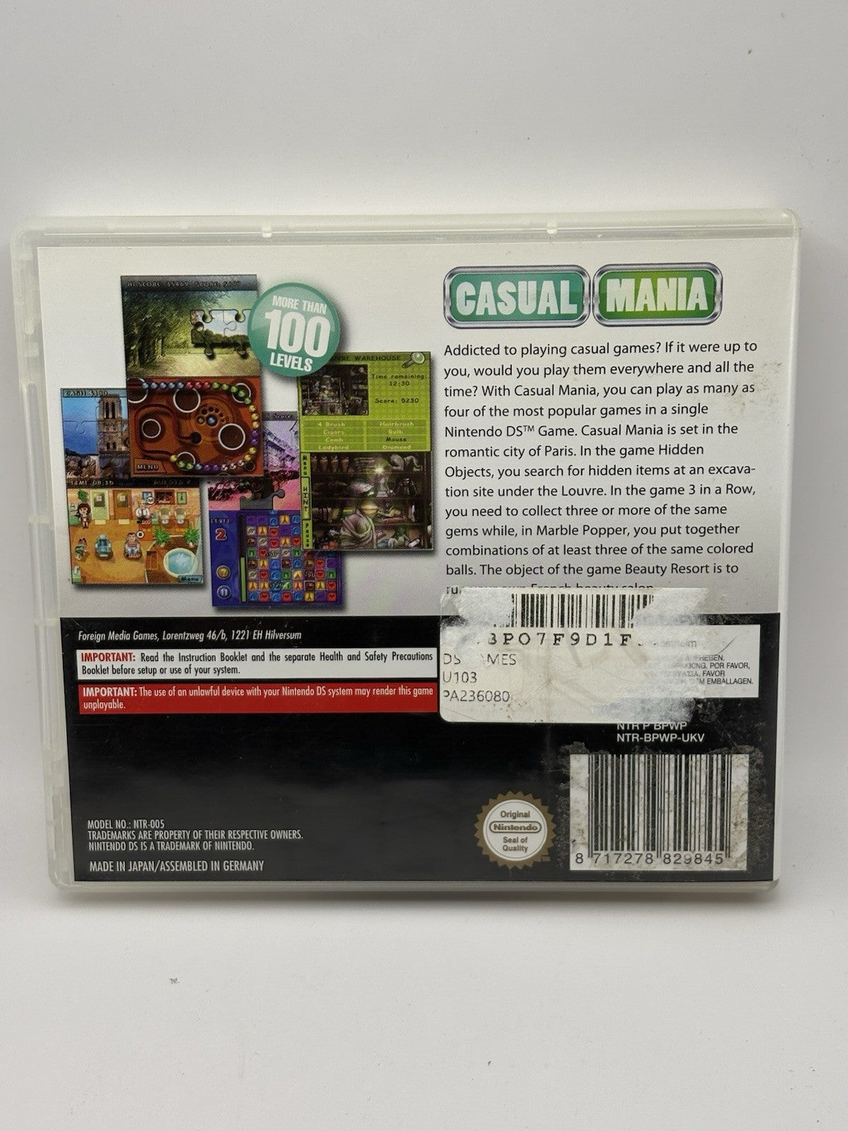 Nintendo Ds Game Casual Mania Boxed For  Ds Dsi And 3ds XL Console 