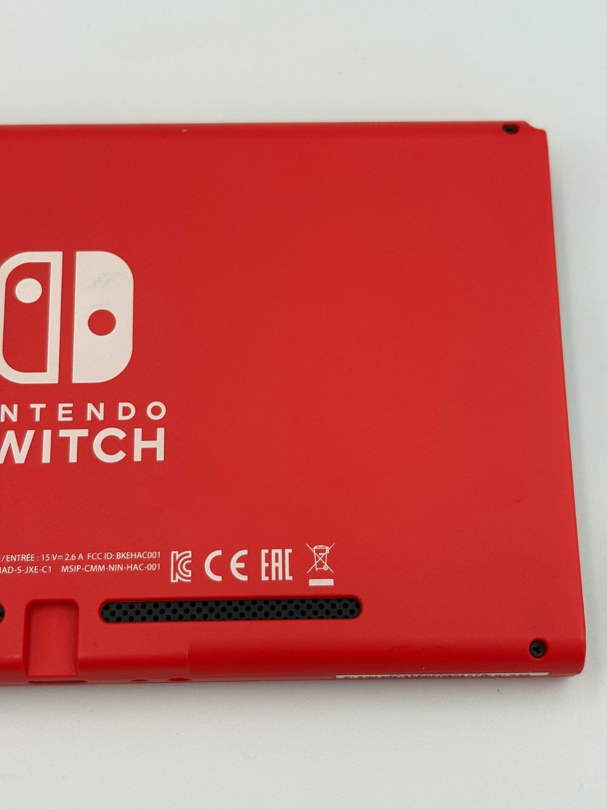 Nintendo Switch Mario Red Tablet Only With Official Mario Case & 128GB SD Card