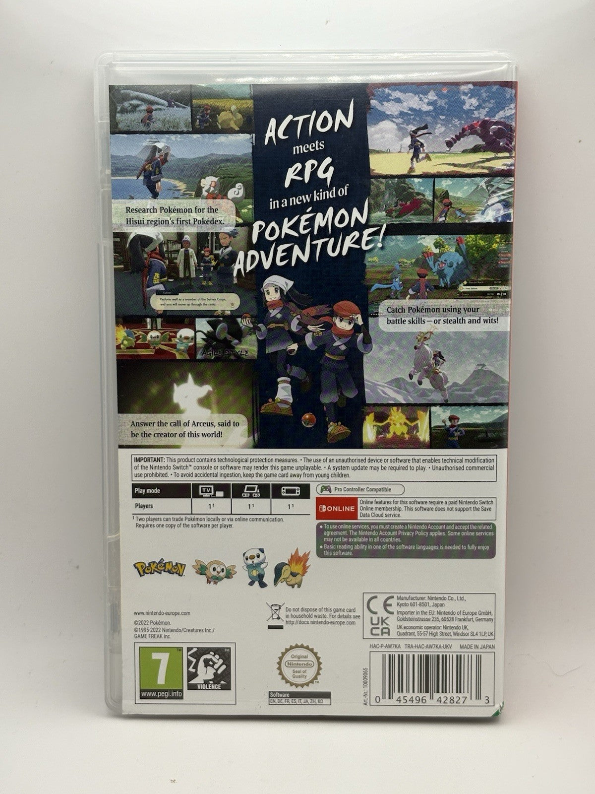 Pokemon Legends: Arceus - Official Nintendo Switch Case Only (NO GAME)