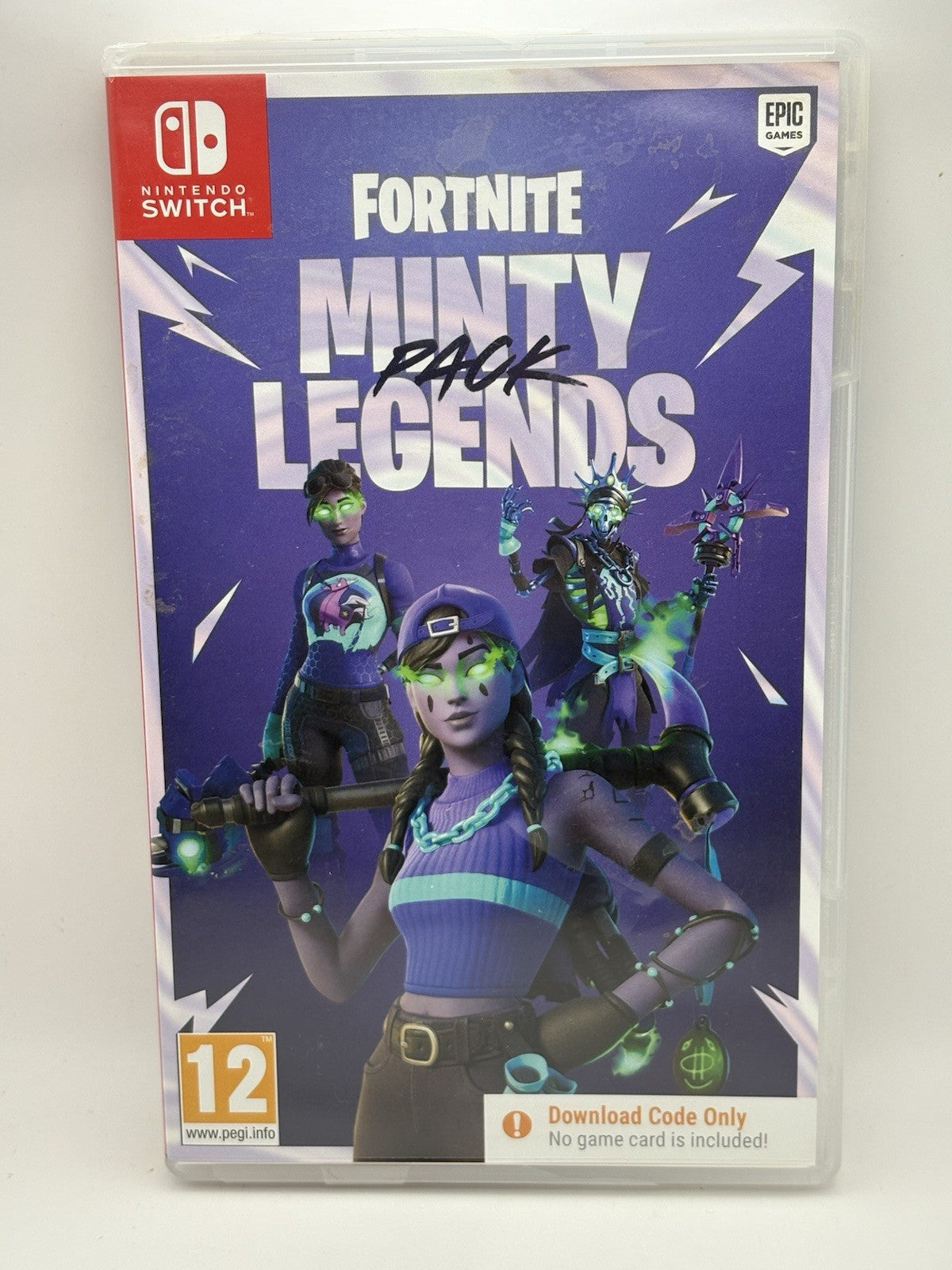 FORTNITE Minty Legends Pack Game Add-on NINTENDO Switch CASE ONLY ***NO CODE***
