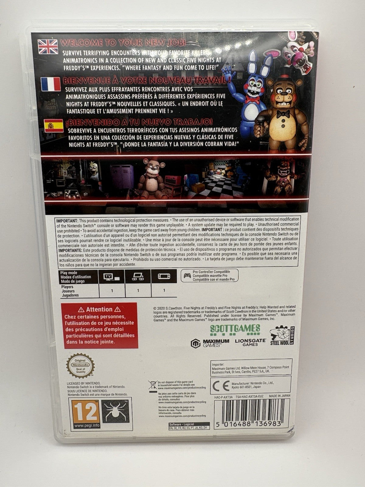 Five Nights At Freddy's: Help Wanted (Nintendo Switch)