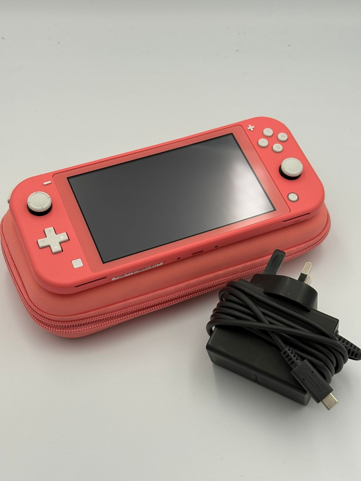 Nintendo Switch Lite 32GB Coral Pink Console + Case & Charger Nintendo Switch