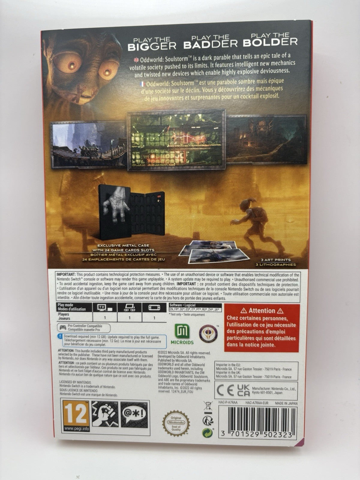 Oddworld Soulstorm Oddtimized Edition Limited Oddition Nintendo Switch