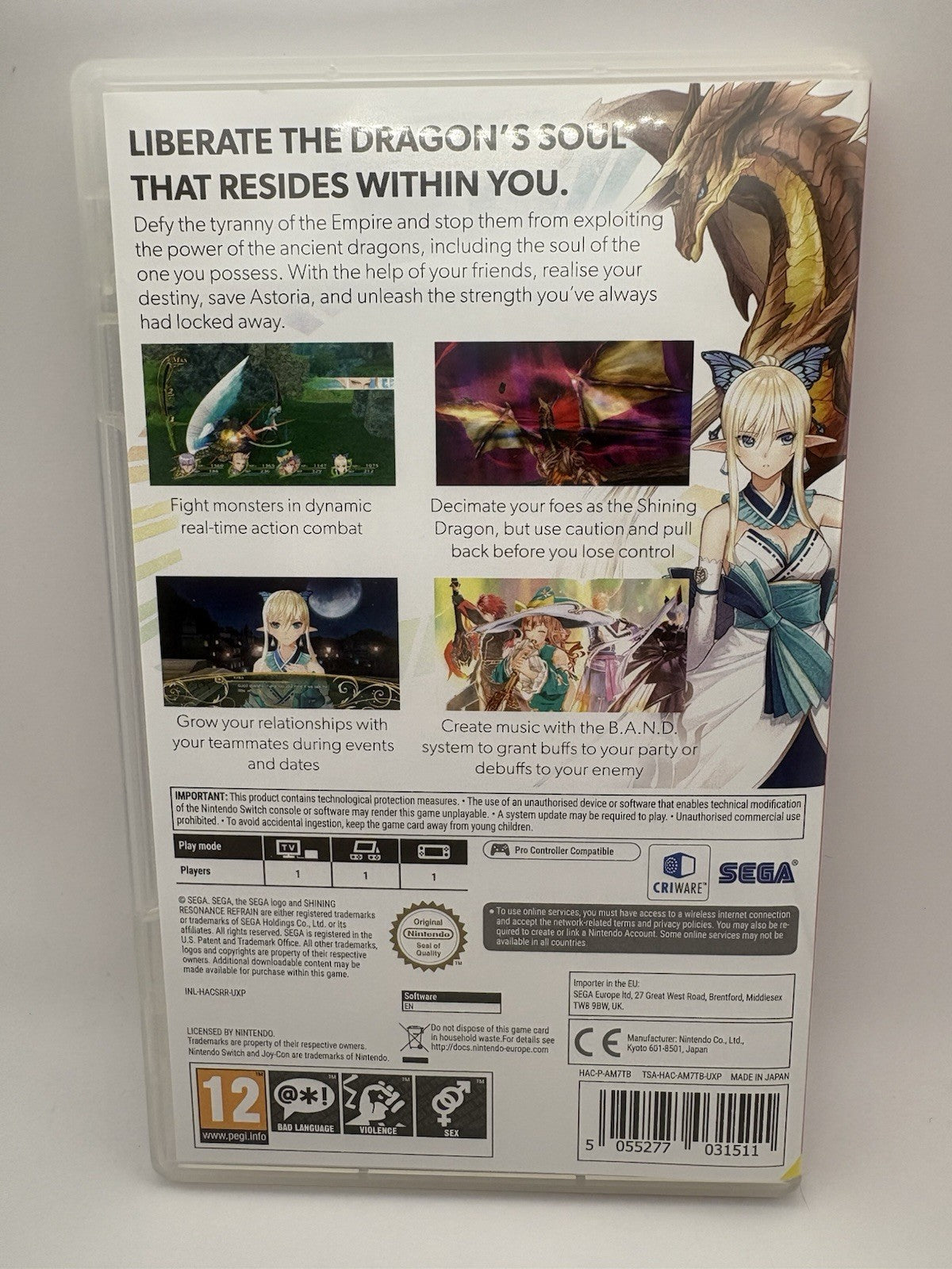 Shining Resonance Refrain Draconic Launch Edition Nintendo Switch