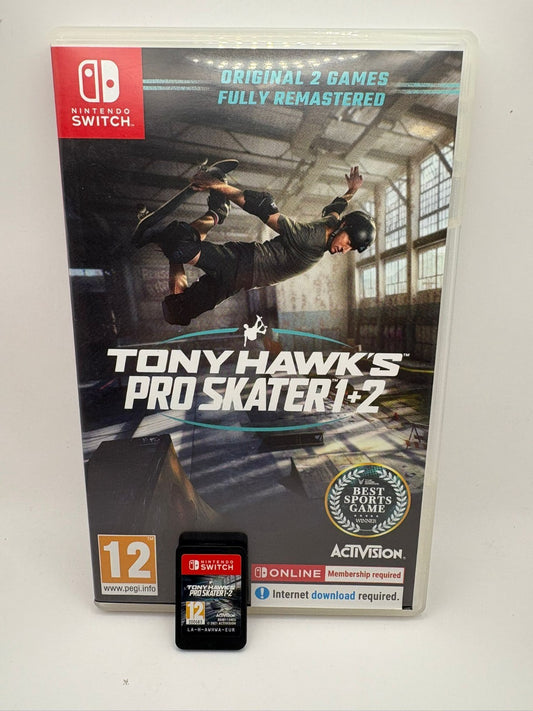 Tony Hawk's Pro Skater 1 + 2 (Nintendo Switch, 2021) Switch Game 