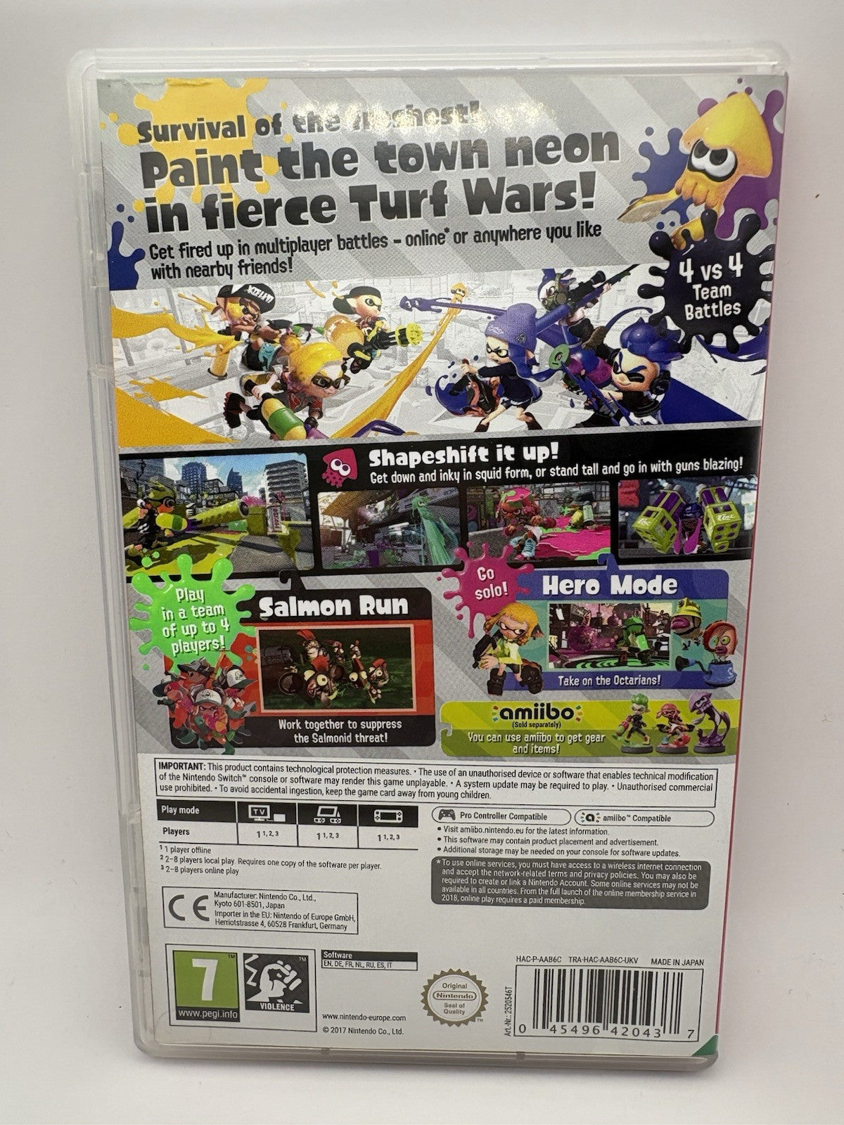 Nintendo Switch Splatoon 2, 2017
