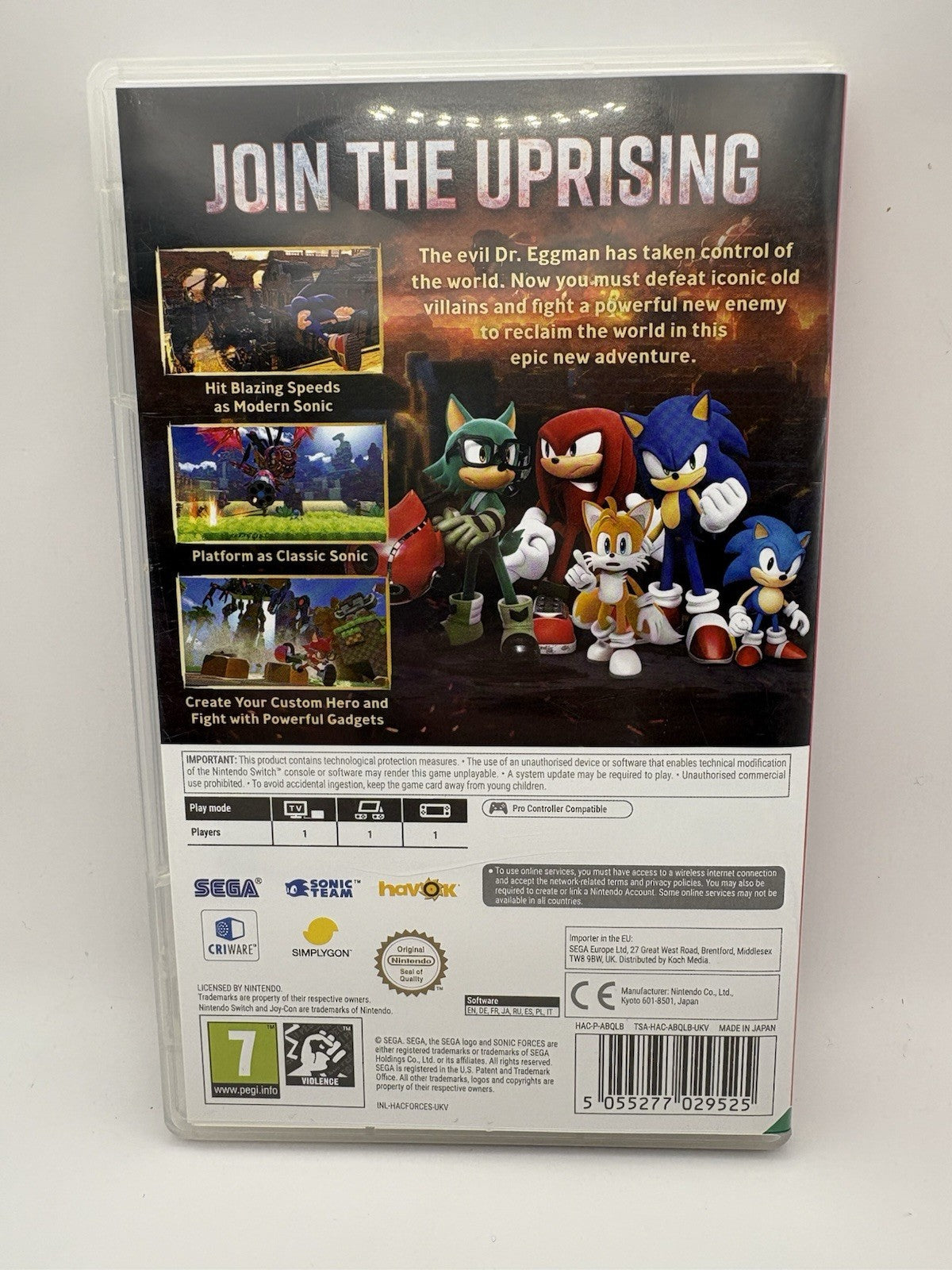 Sonic Forces Nintendo Switch