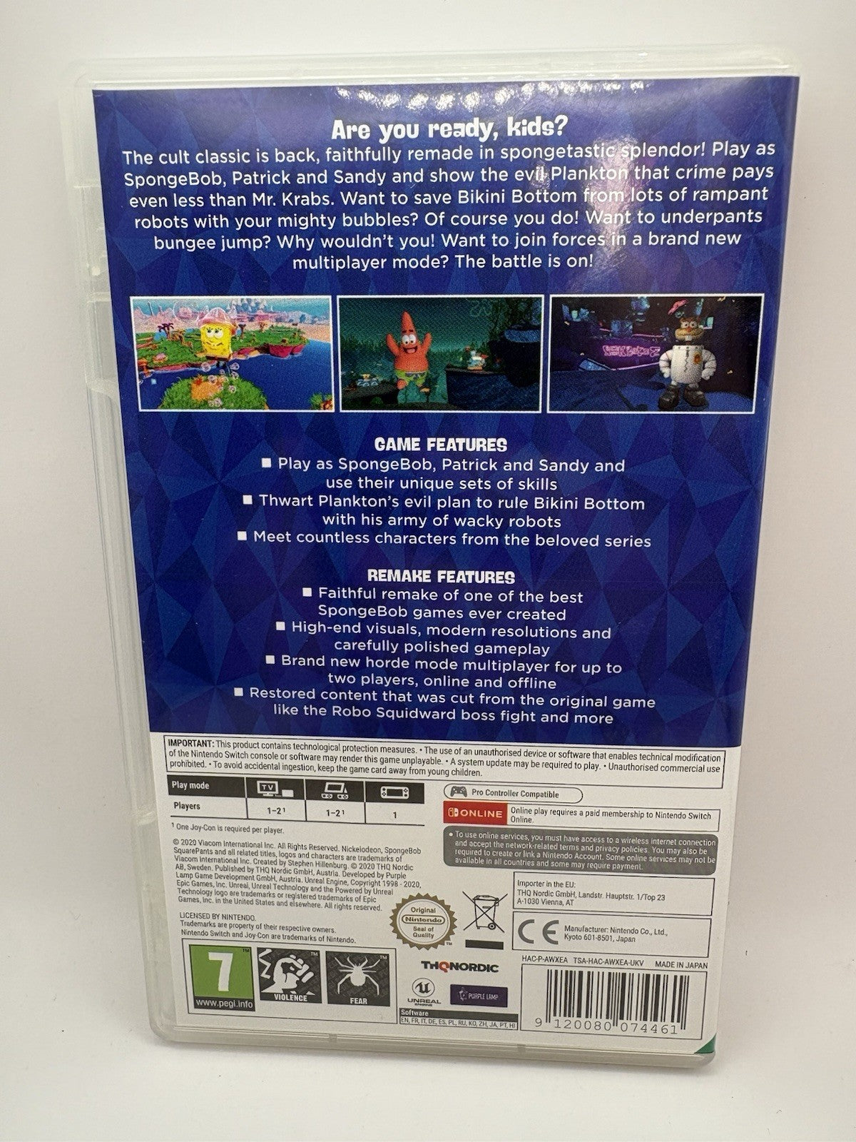 SpongeBob SquarePants: Battle for Bikini BottomRehydrated (Nintendo Switch, 2020