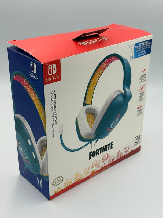New Boxed PowerA Nintendo Switch Wired Stereo Headset - Fortnite Llambro