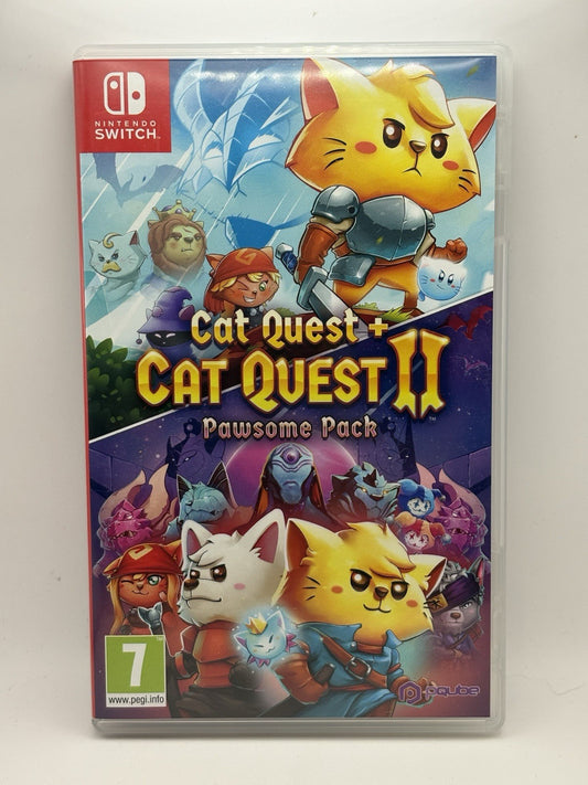 Cat Quest + Cat Quest II 2 Pawsome Pack Nintendo Switch Case Only No Game