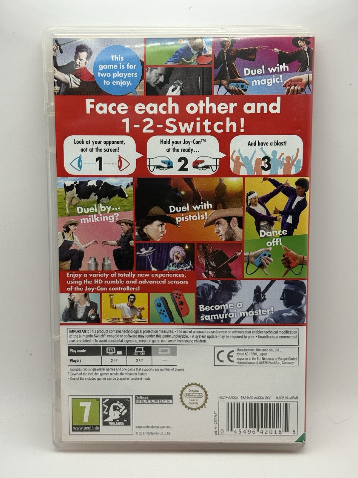 Nintendo Switch 1-2-Switch 2017 Case Only No Game
