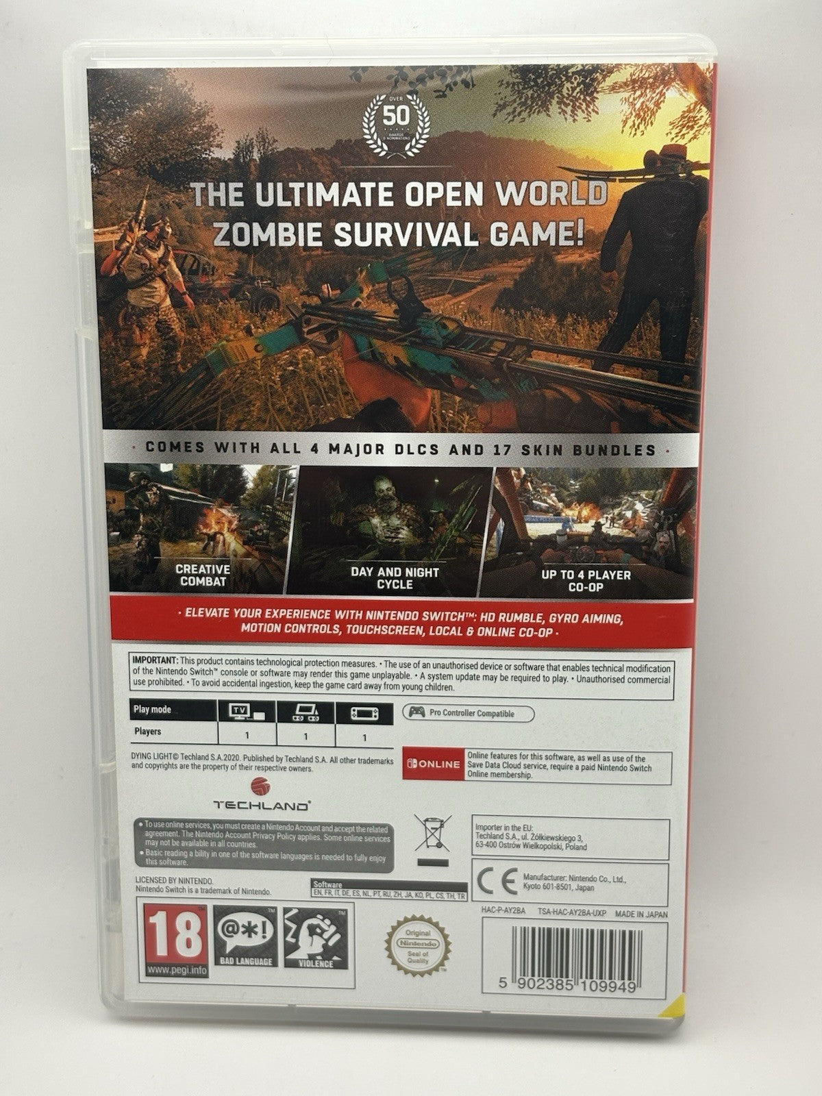 Dying Light Platinum Edition (Switch) – Complete Set – Box + Game + Extras