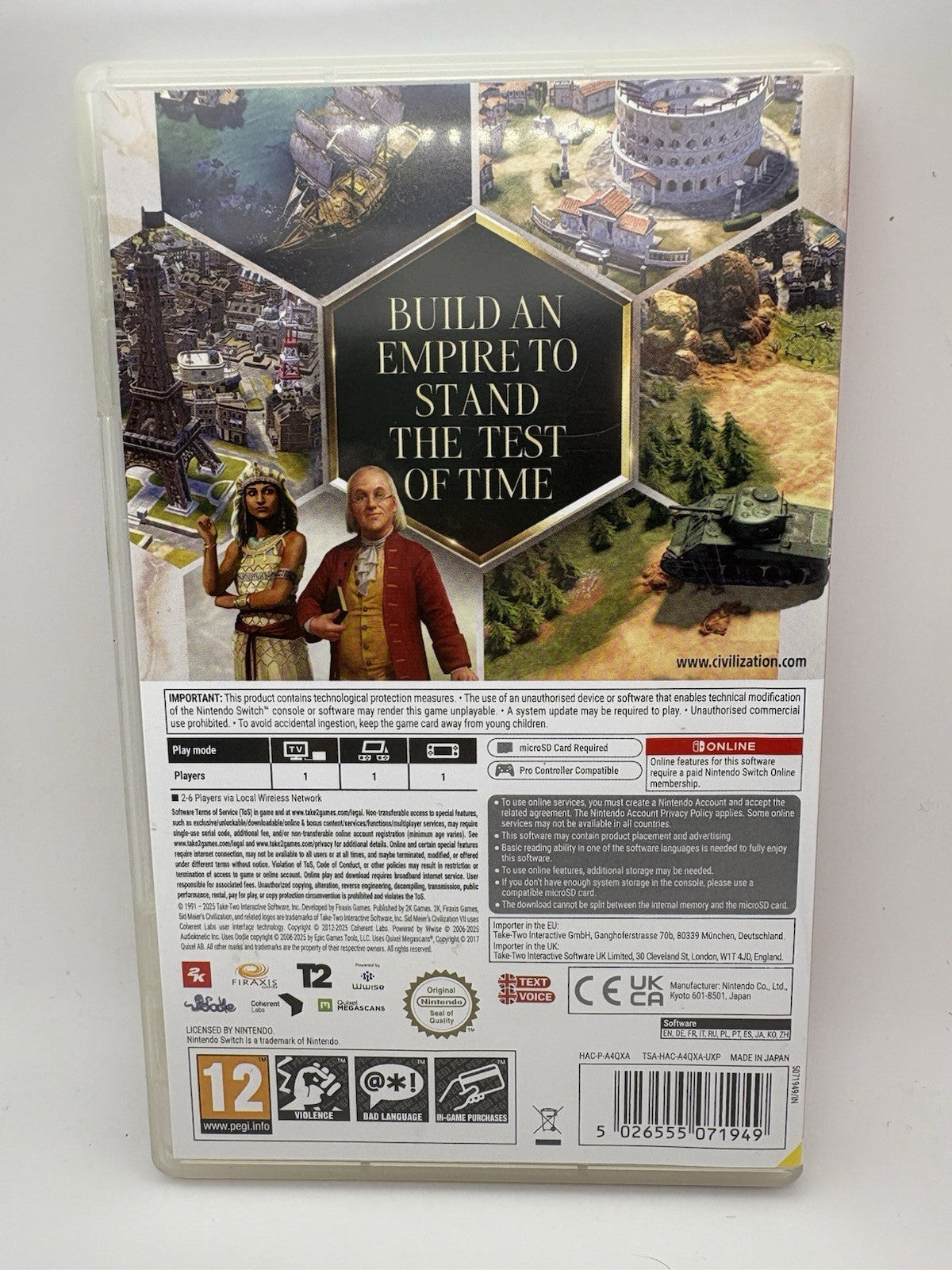 Sid Meiers Civilization VII Nintendo Switch Civ 7
