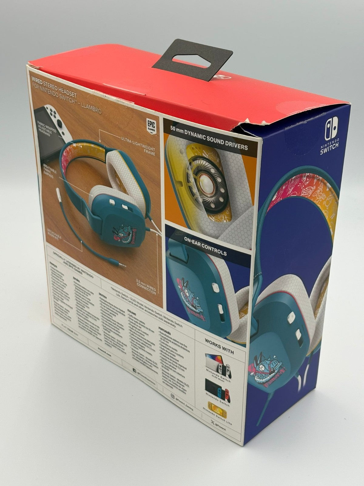 New Boxed PowerA Nintendo Switch Wired Stereo Headset - Fortnite Llambro