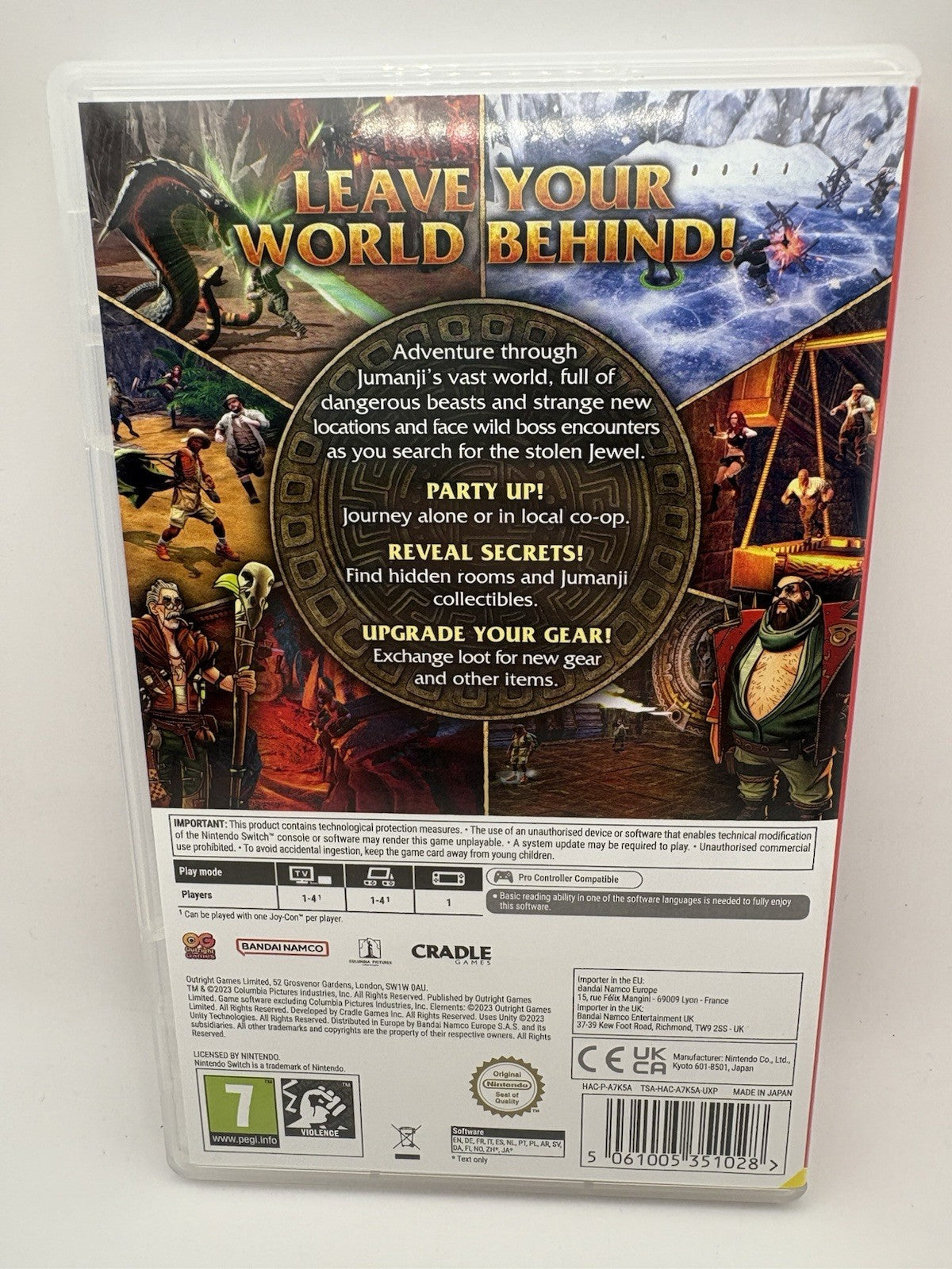 Jumanji Wild Adventures Nintendo Switch