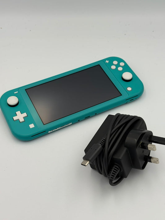 Nintendo Switch Lite Turquoise Console + Charger Nintendo Switch