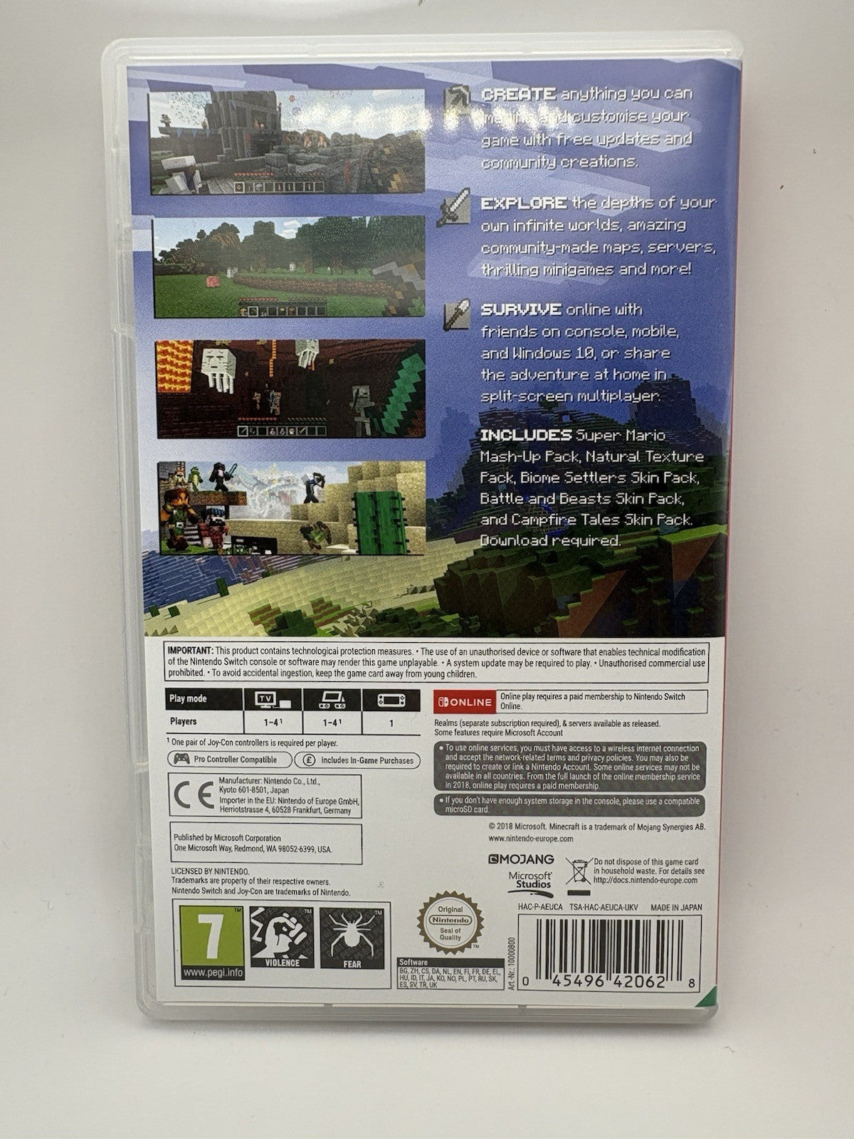 Nintendo Minecraft Bedrock Edition (Nintendo Switch, 2018)