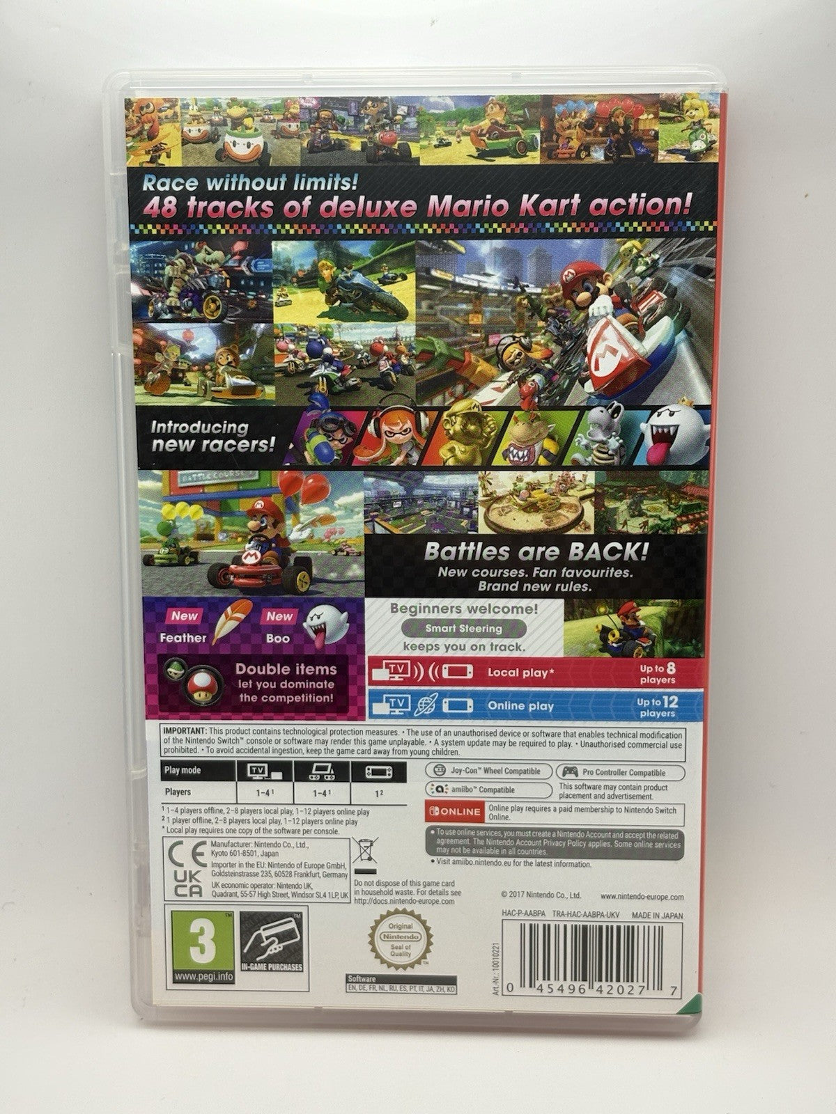Case Only No Game - Mario Kart 8 Deluxe (Nintendo Switch, 2017)