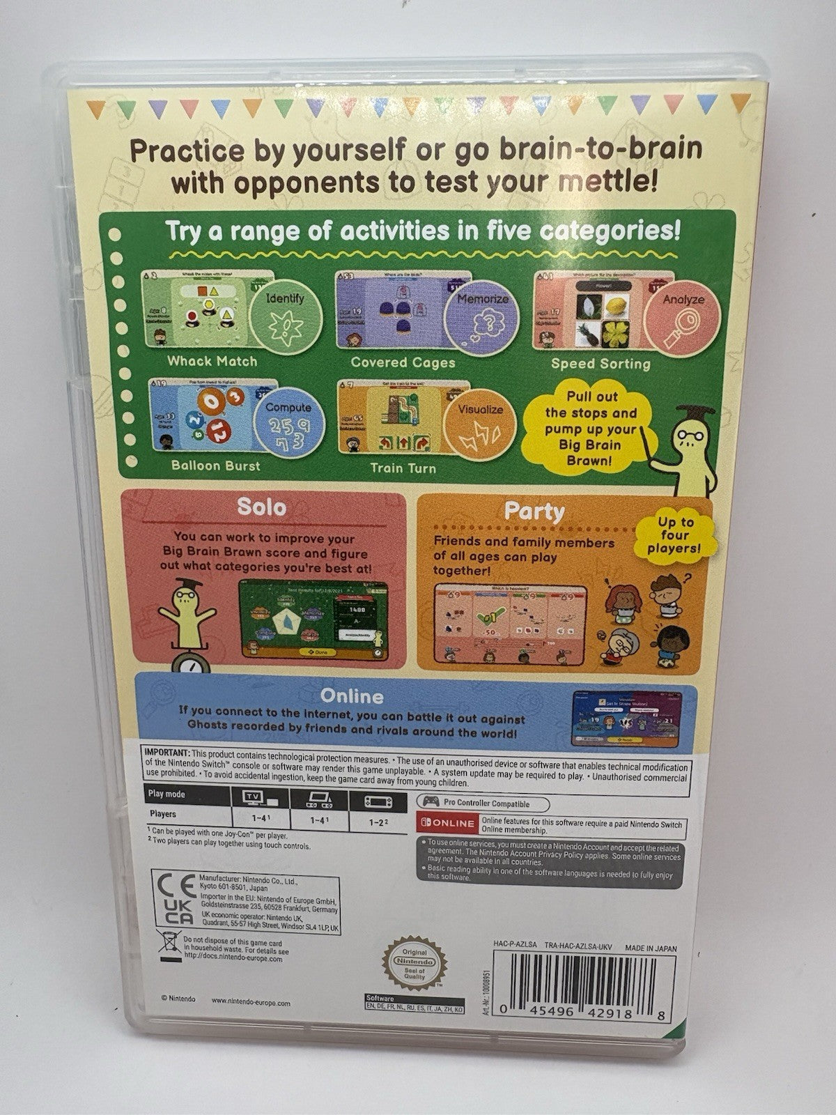 Big Brain Academy: Brain vs. Brain (Nintendo Switch, 2021)